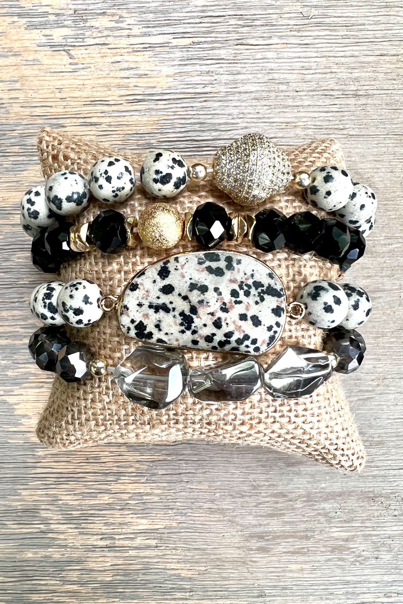 Julia Dalmatian Stretch Bracelets - 4 Styles