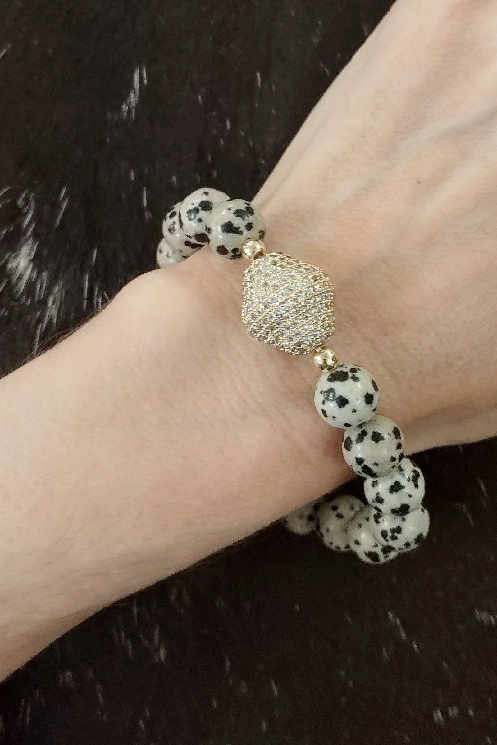 Julia Dalmatian Stretch Bracelets - 4 Styles