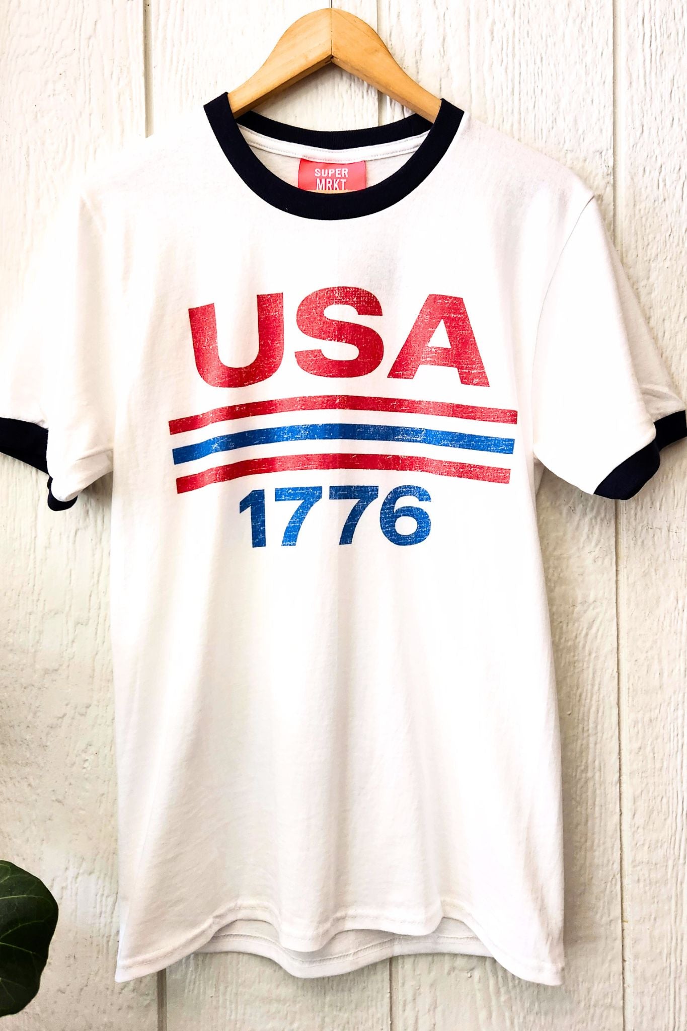 USA 1776 Ringer T Shirt