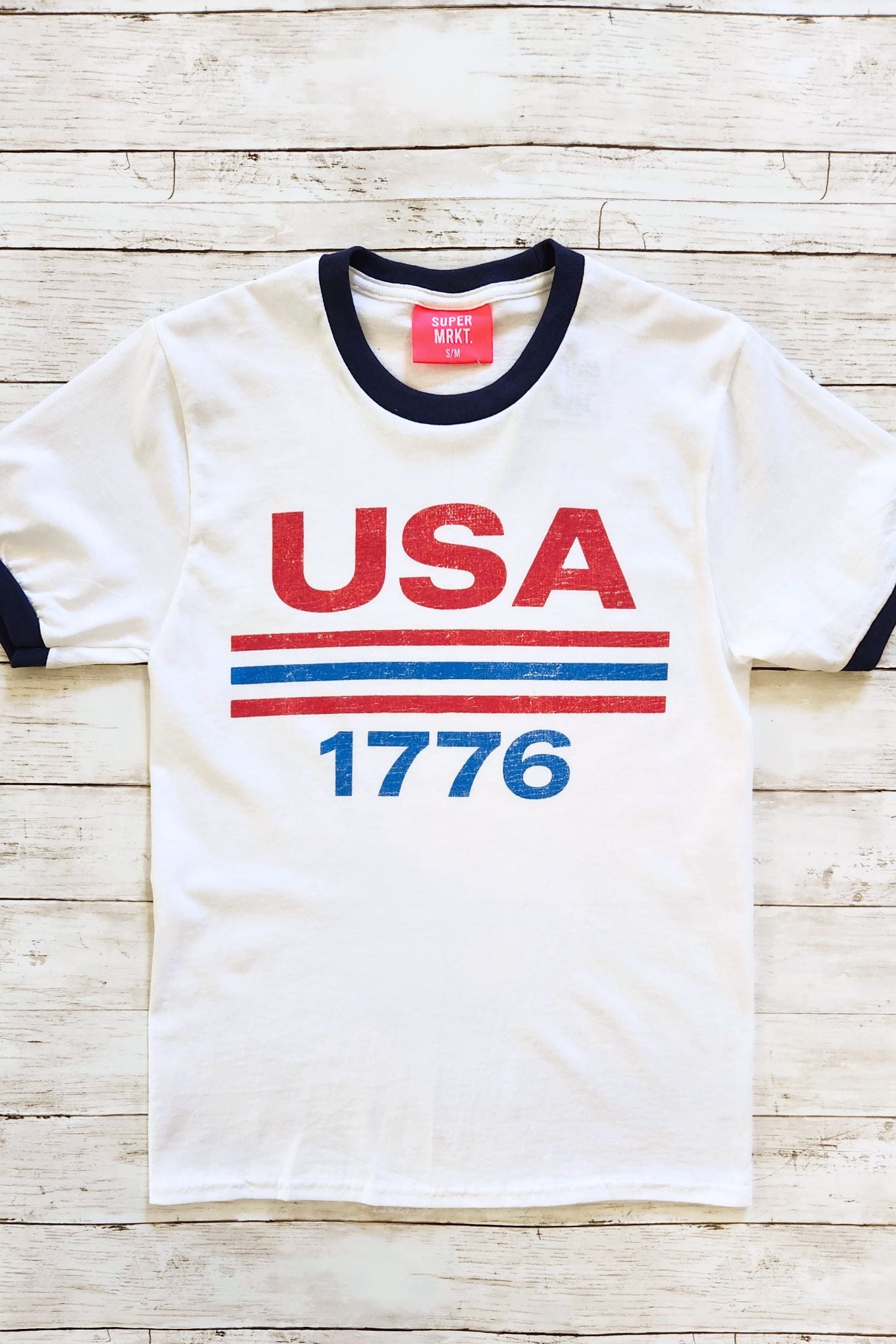 USA 1776 Ringer T Shirt