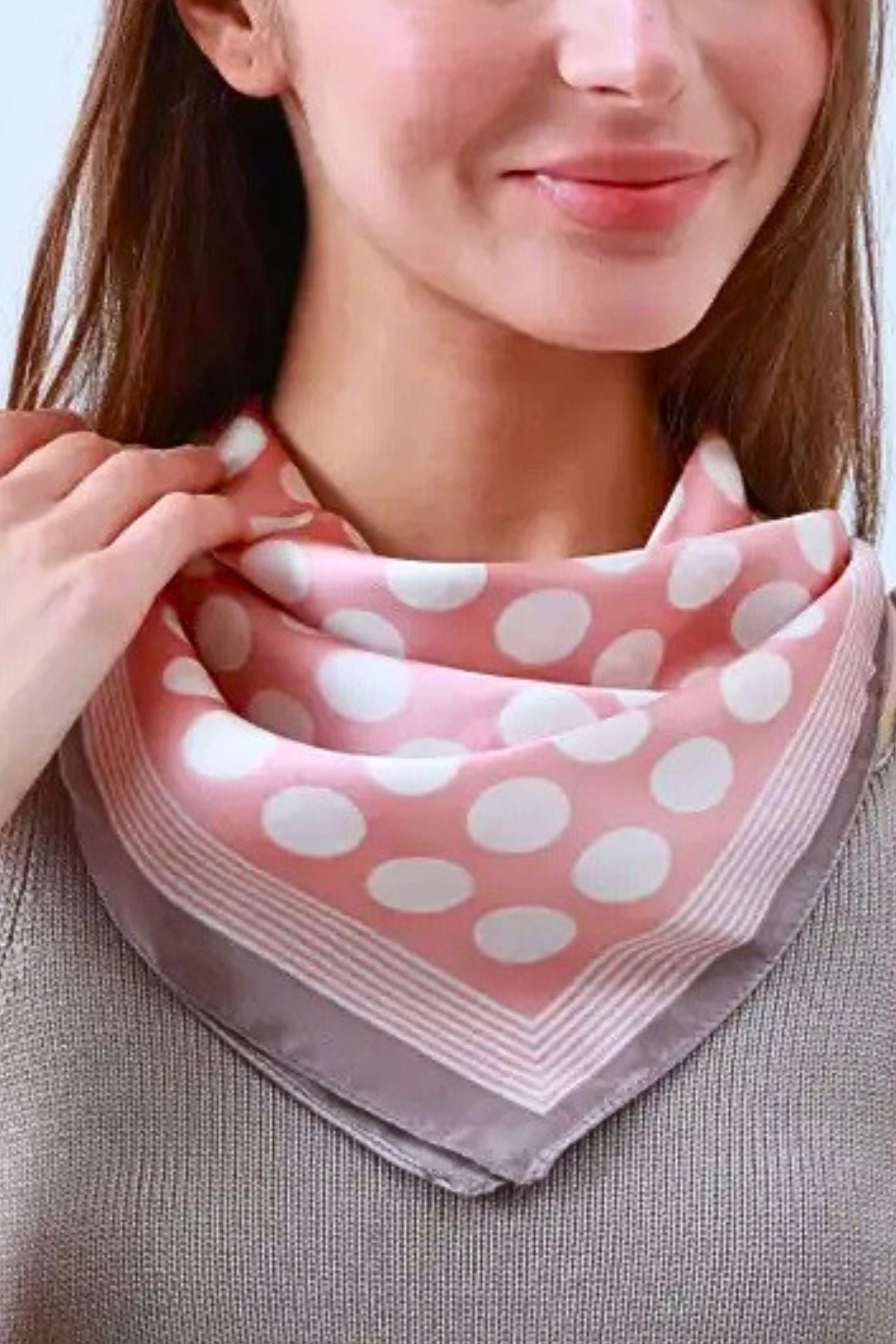 Rose Line & Dot Oversized Bandana