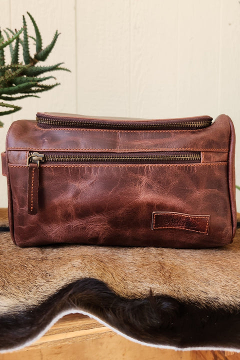 Leather Utility Bag & Dopp Kit