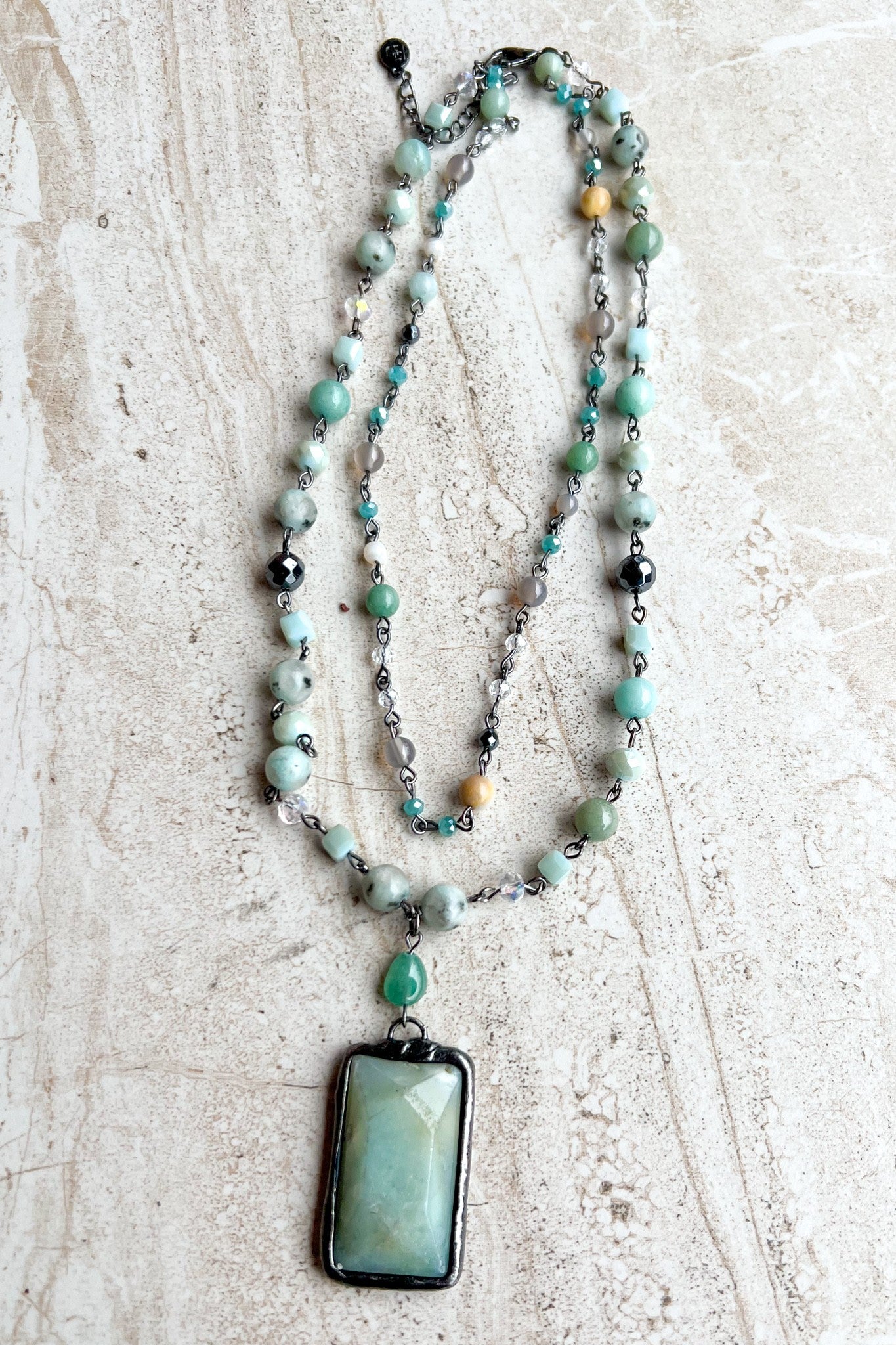 Lexi Amazonite Layered Necklace