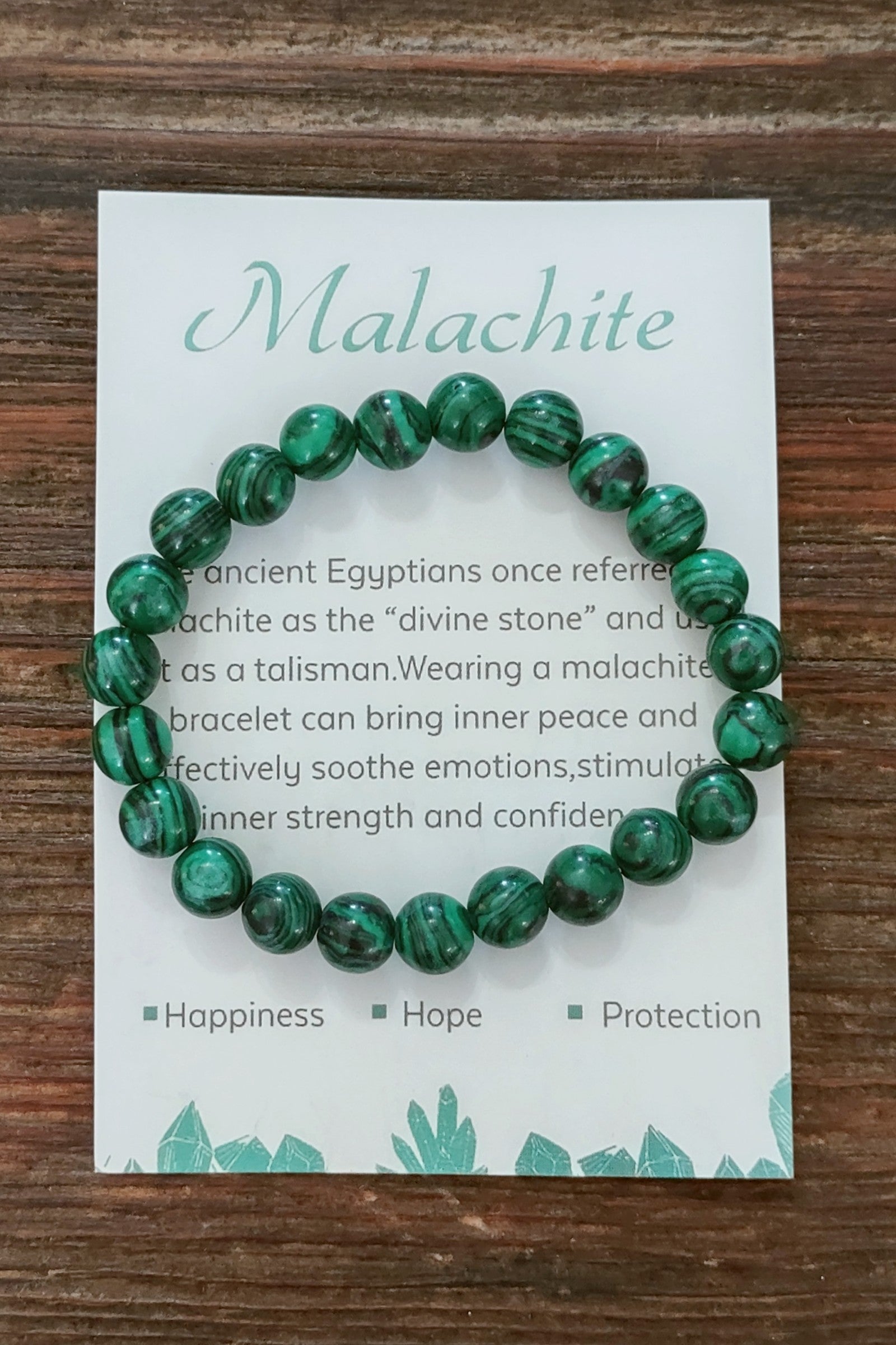 Malachite Stone Stretch Bracelet