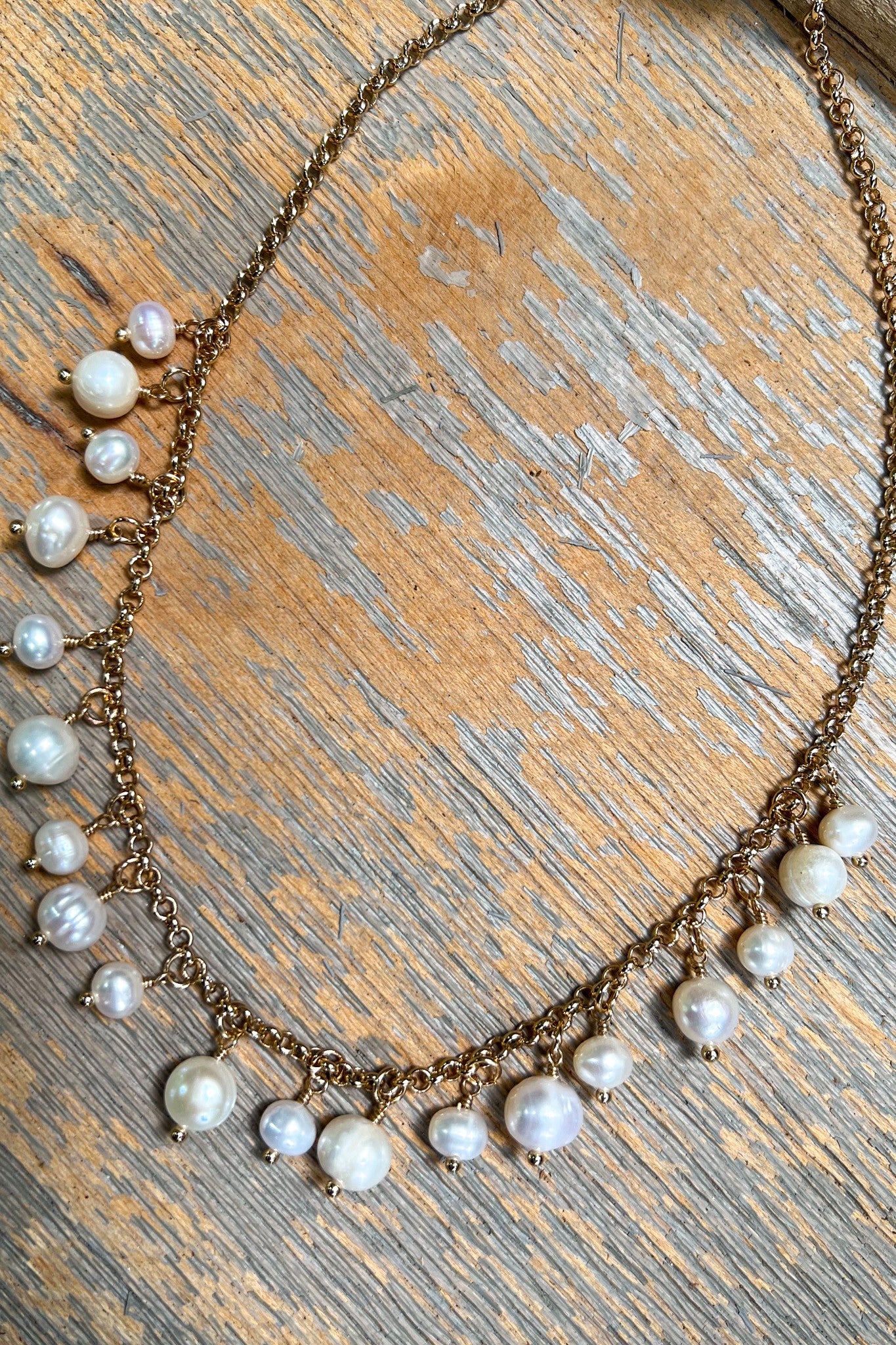 Michelena Pearl Dangle Necklace