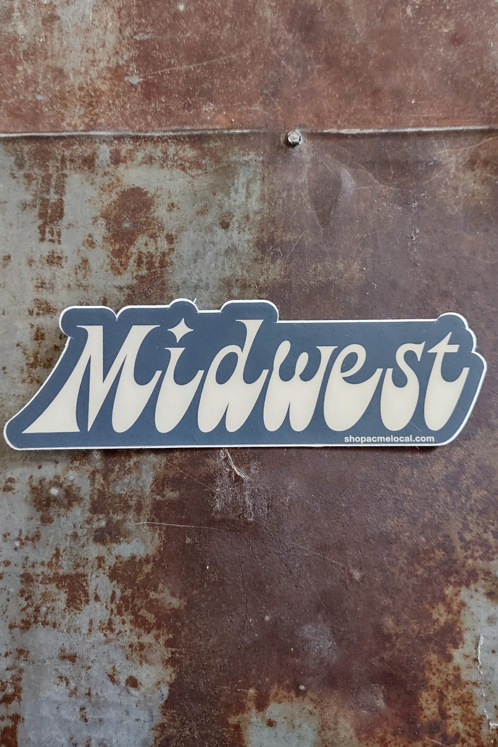 Midwest Funky Script Sticker