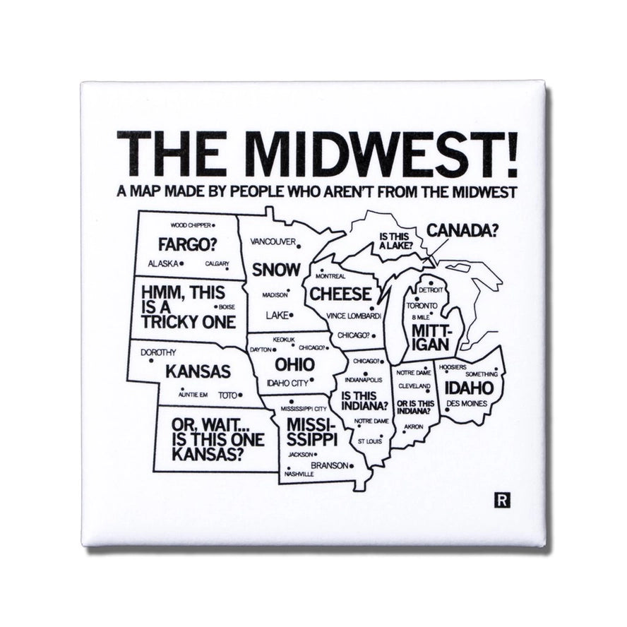 Midwest Map Magnet