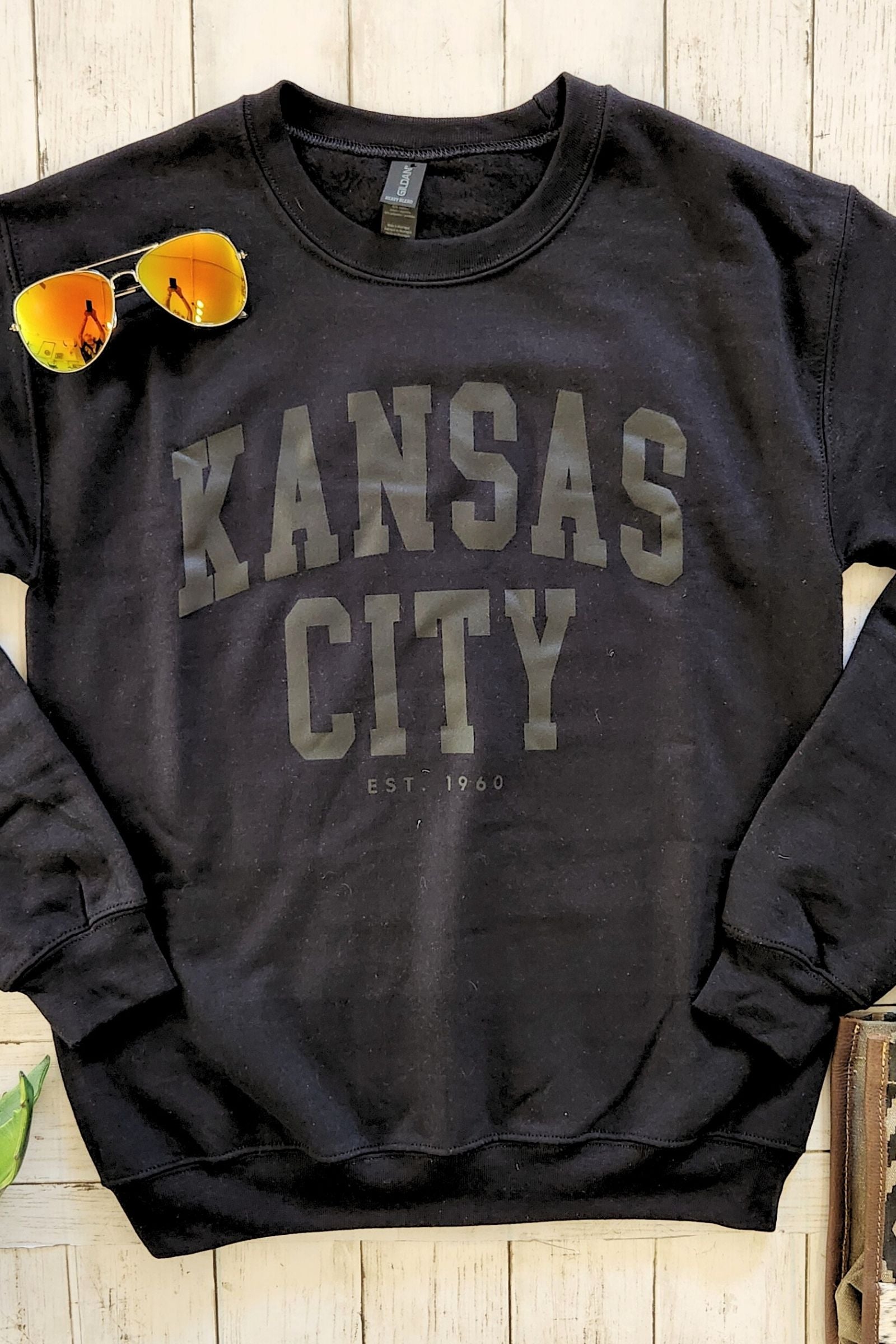 Monochromatic Black Kansas City Sweatshirt