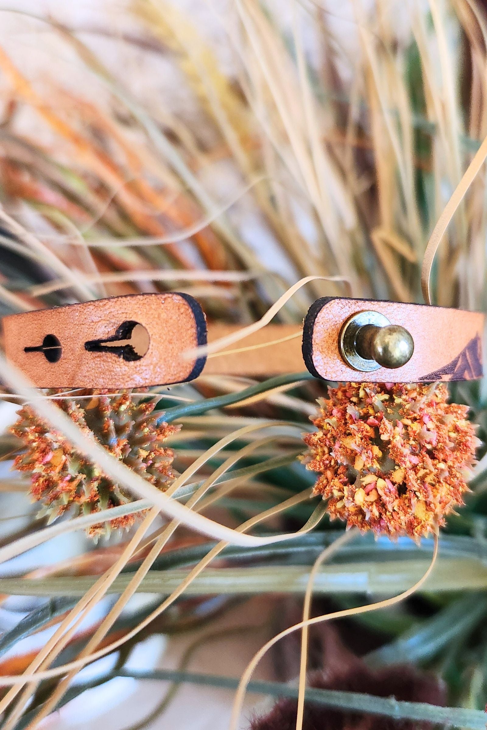 Mountain Range Leather Bracelet