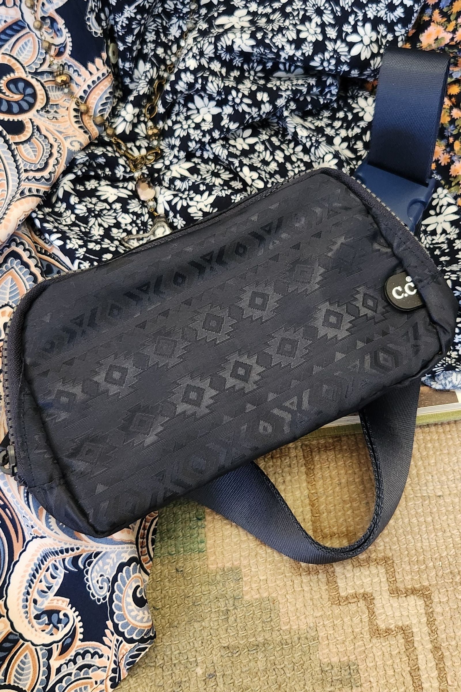 CC Navy Southwest Fanny Pack