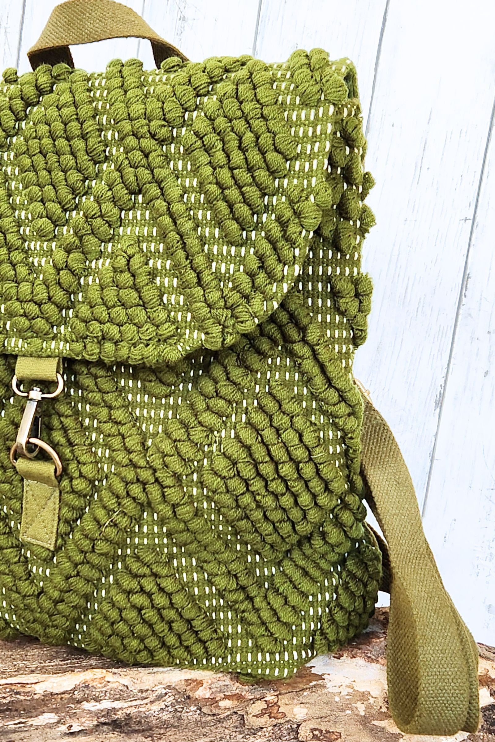 Olive Diamond Backpack