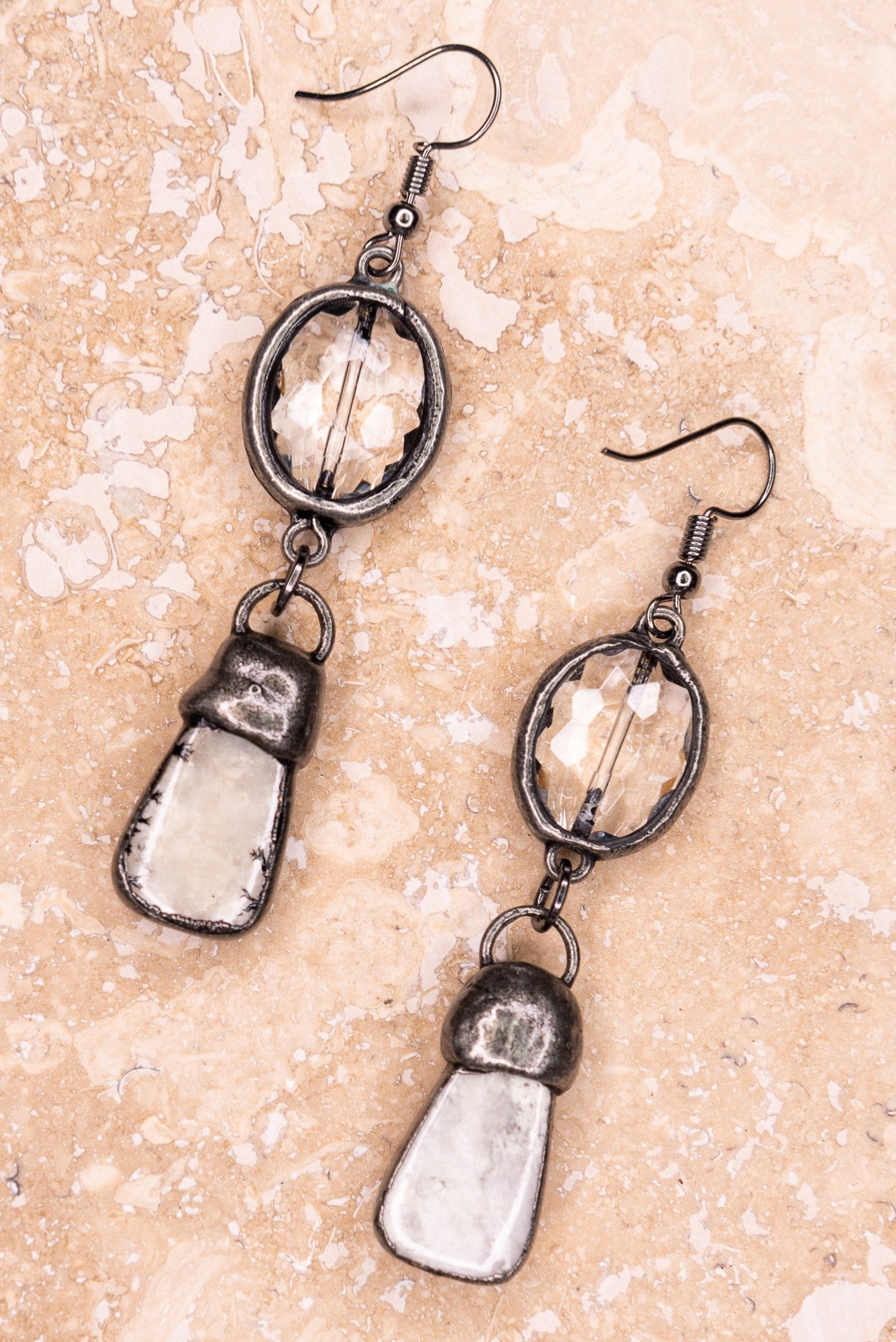 Pica Crystal Stone Earrings