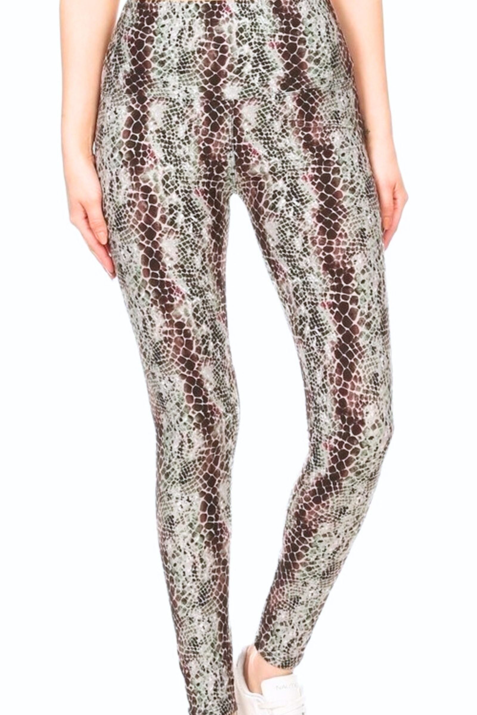 Ruby Snake Print Yoga Legging