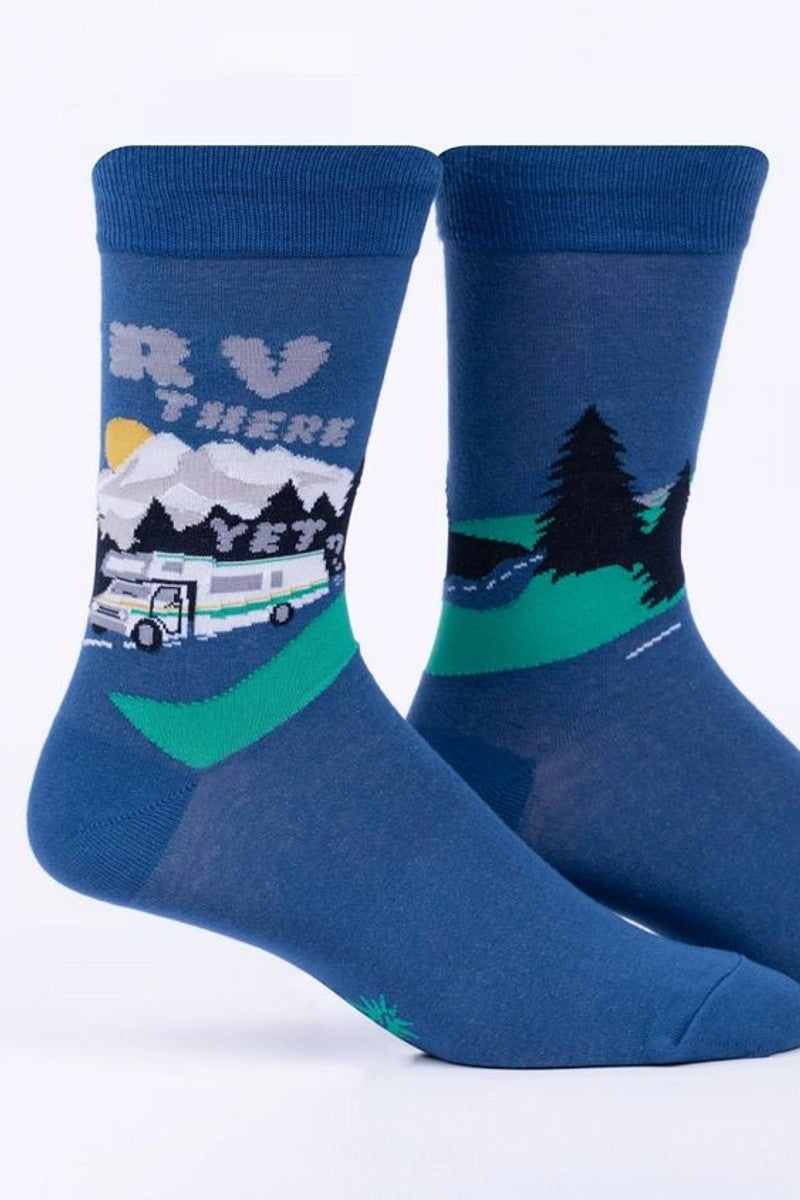 RV There Yet Men's Crew Socks