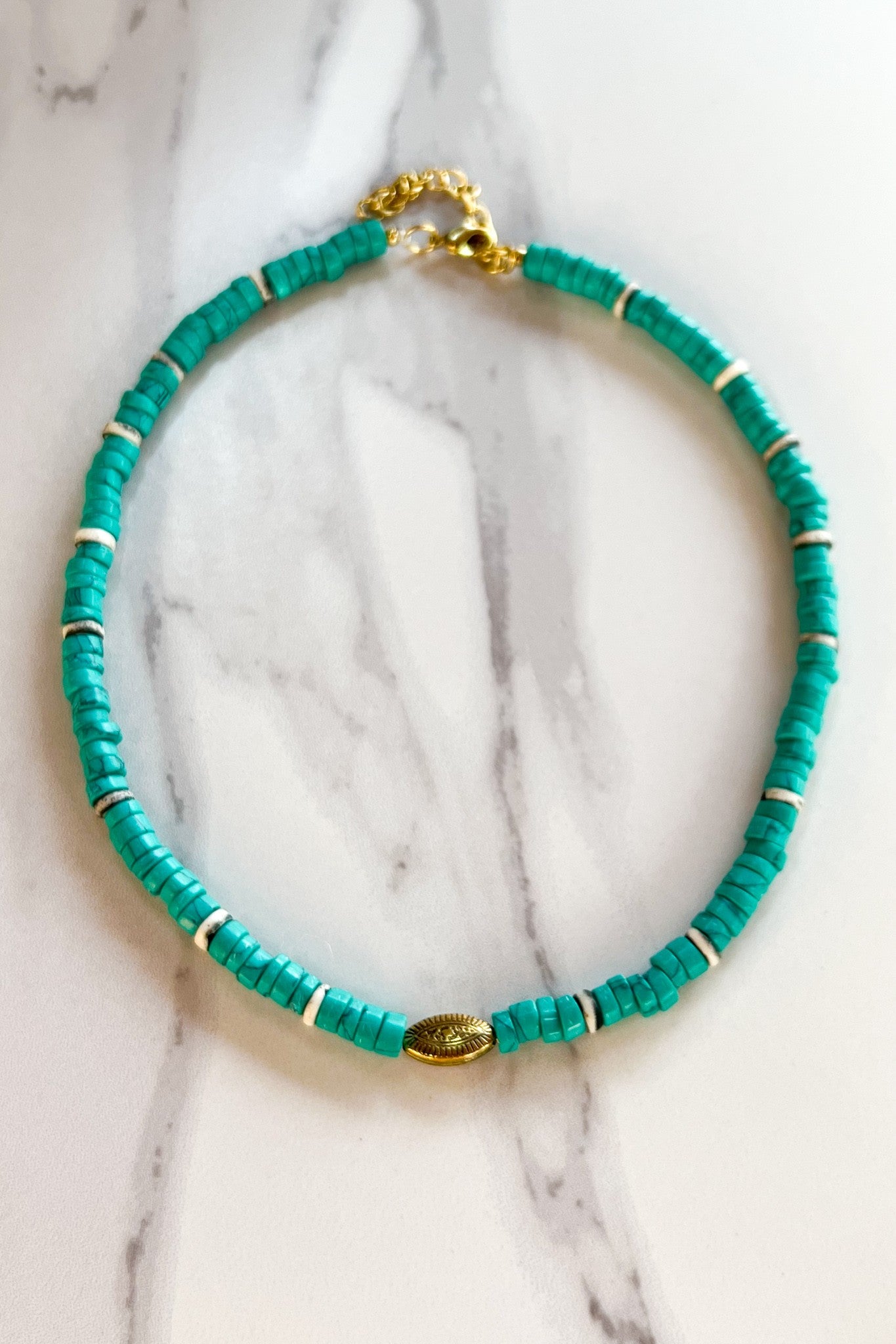 Raine Turquoise Beaded Choker Necklace