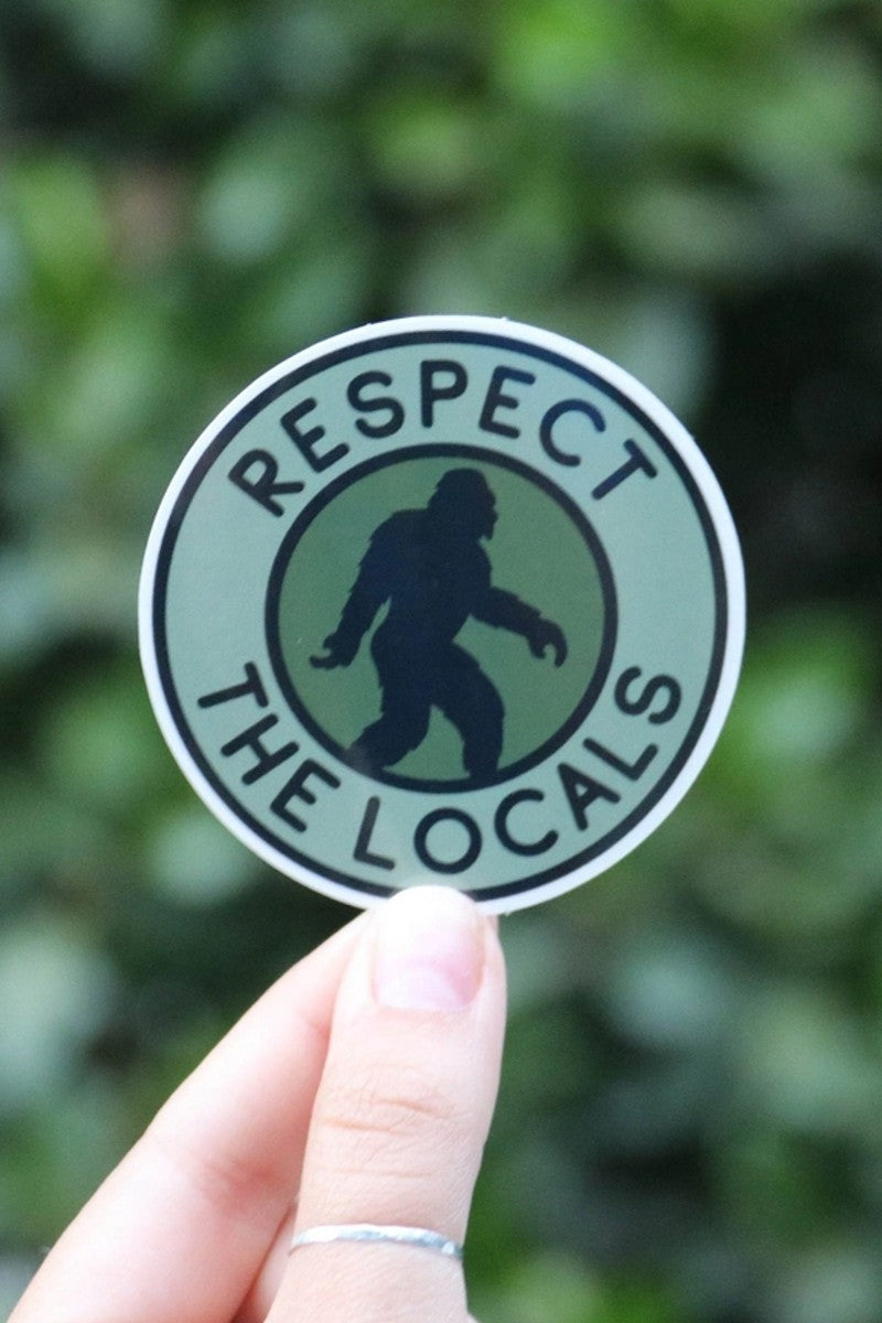 Respect the Locals Sasquatch Sticker