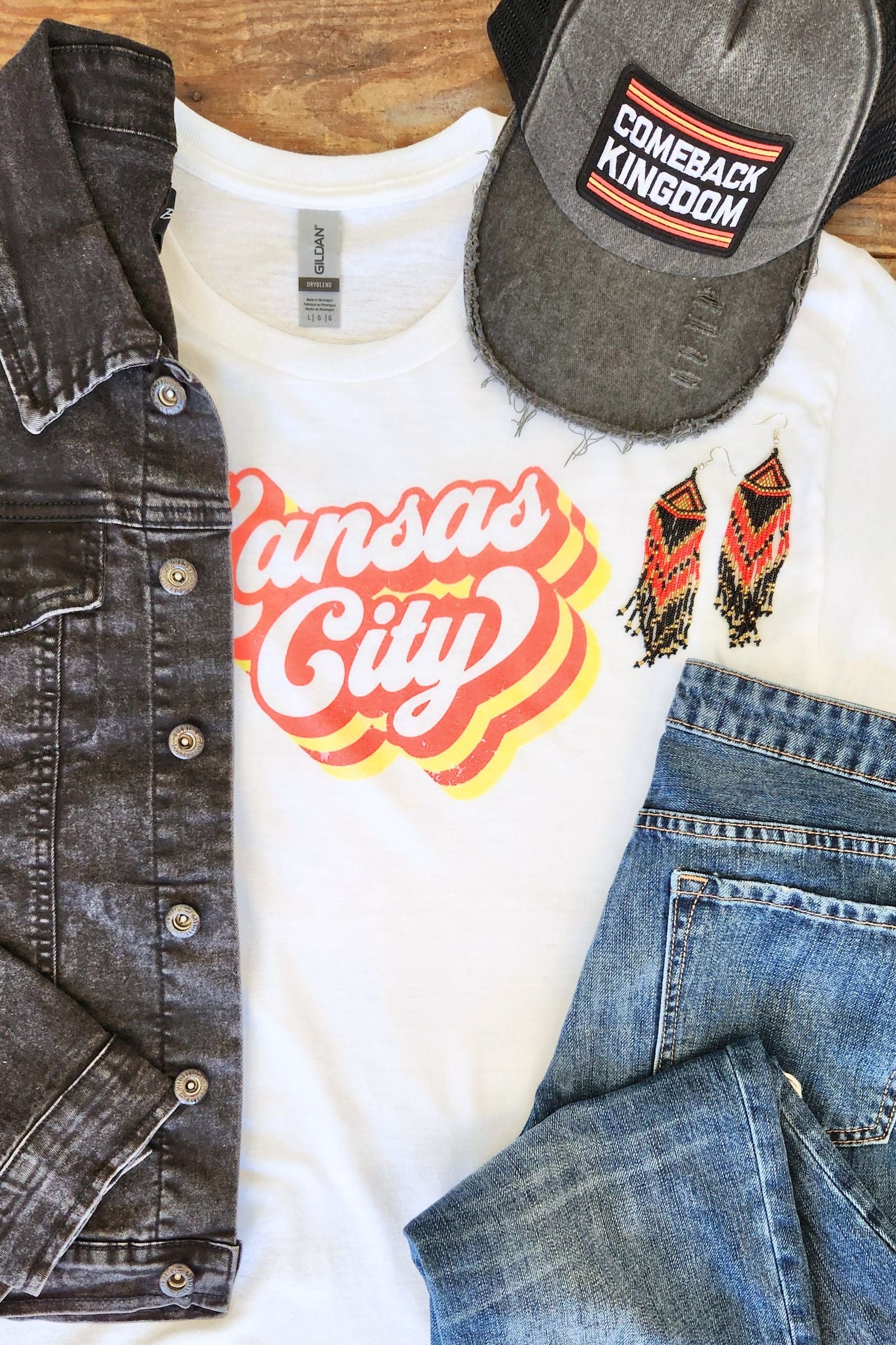 Retro Kansas City Graphic T Shirt