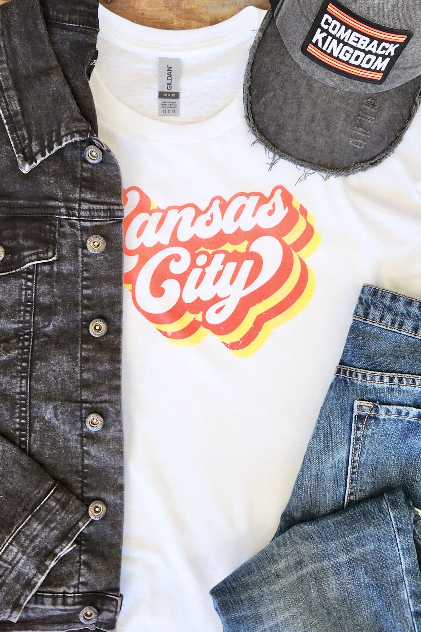 Retro Kansas City Graphic T Shirt