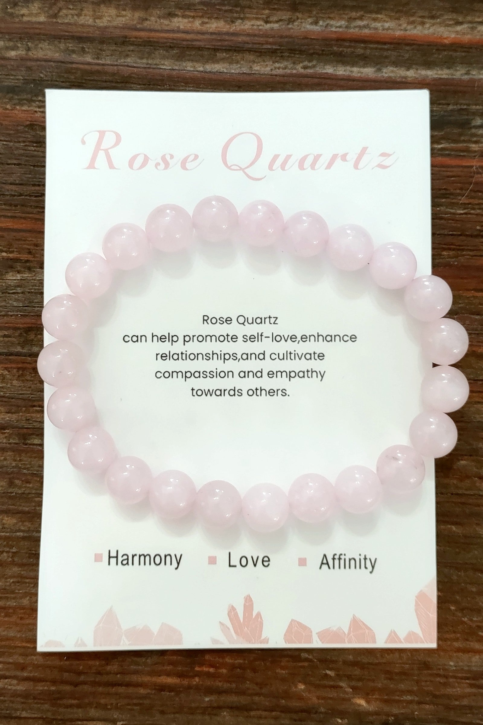Rose Quartz Stone Stretch Bracelet