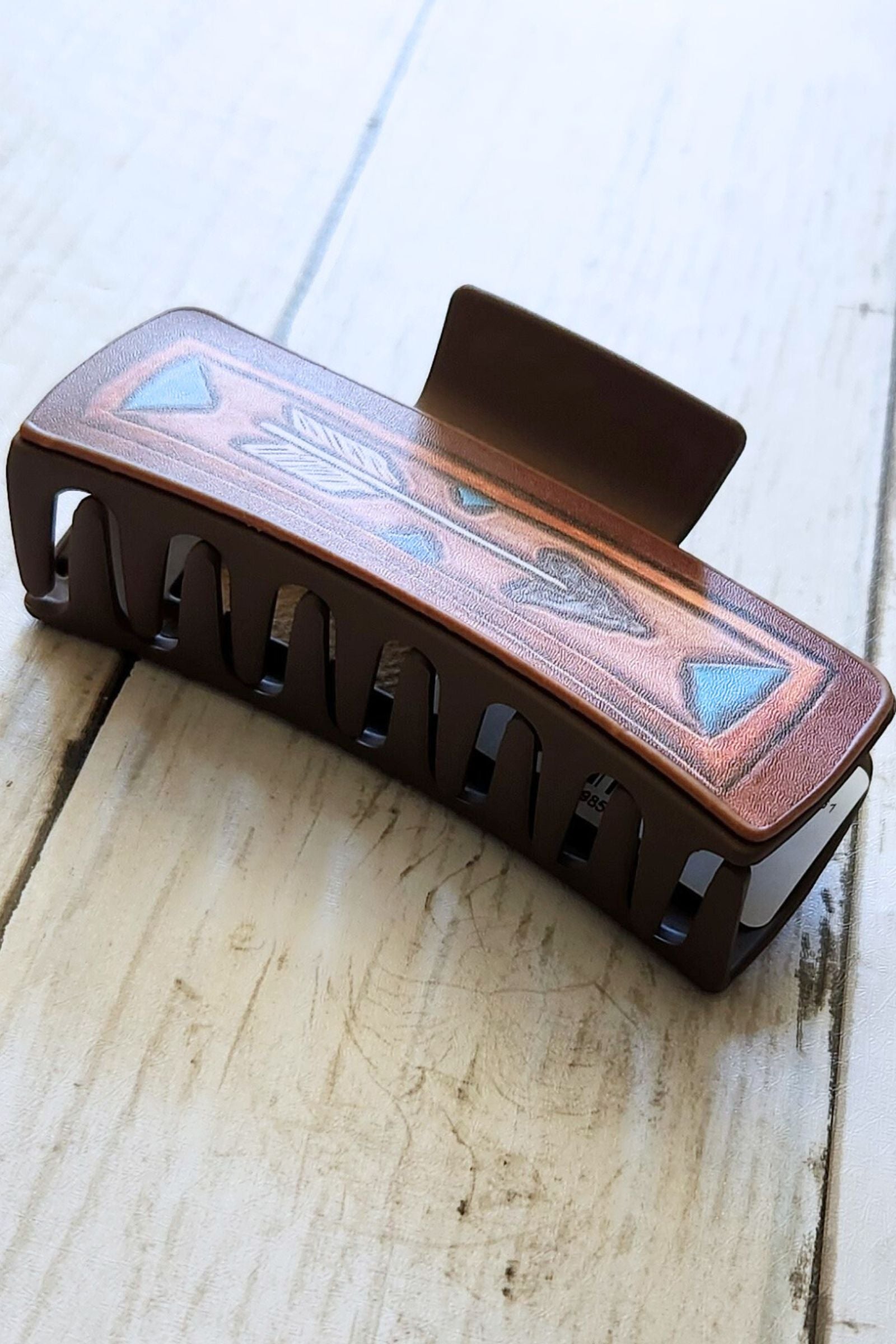 Stone Arrow Hair Claw Clip