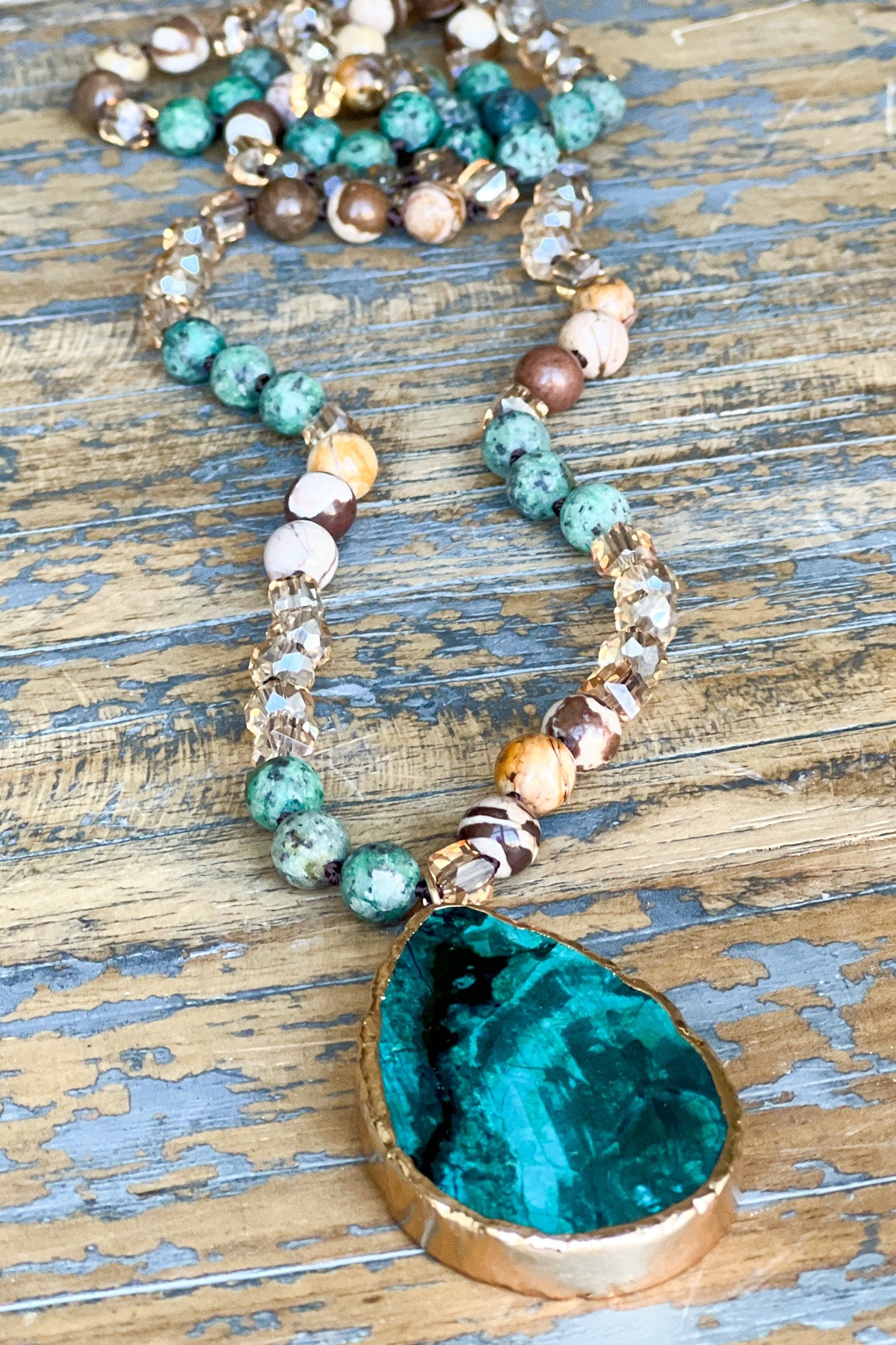 Sabrina Turquoise Pendant Necklace