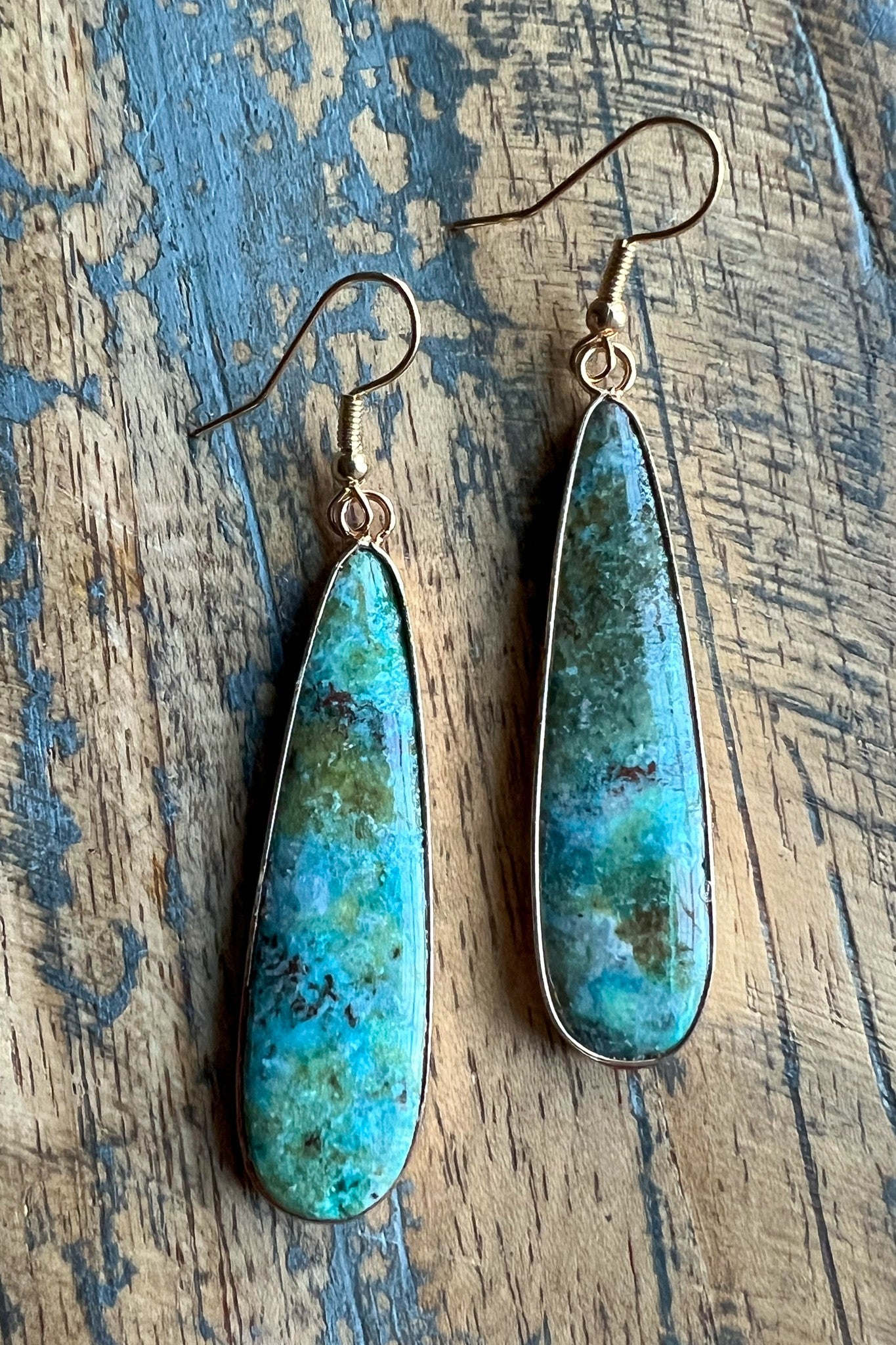 Turquoise Samira Skinny Teardrop Earring