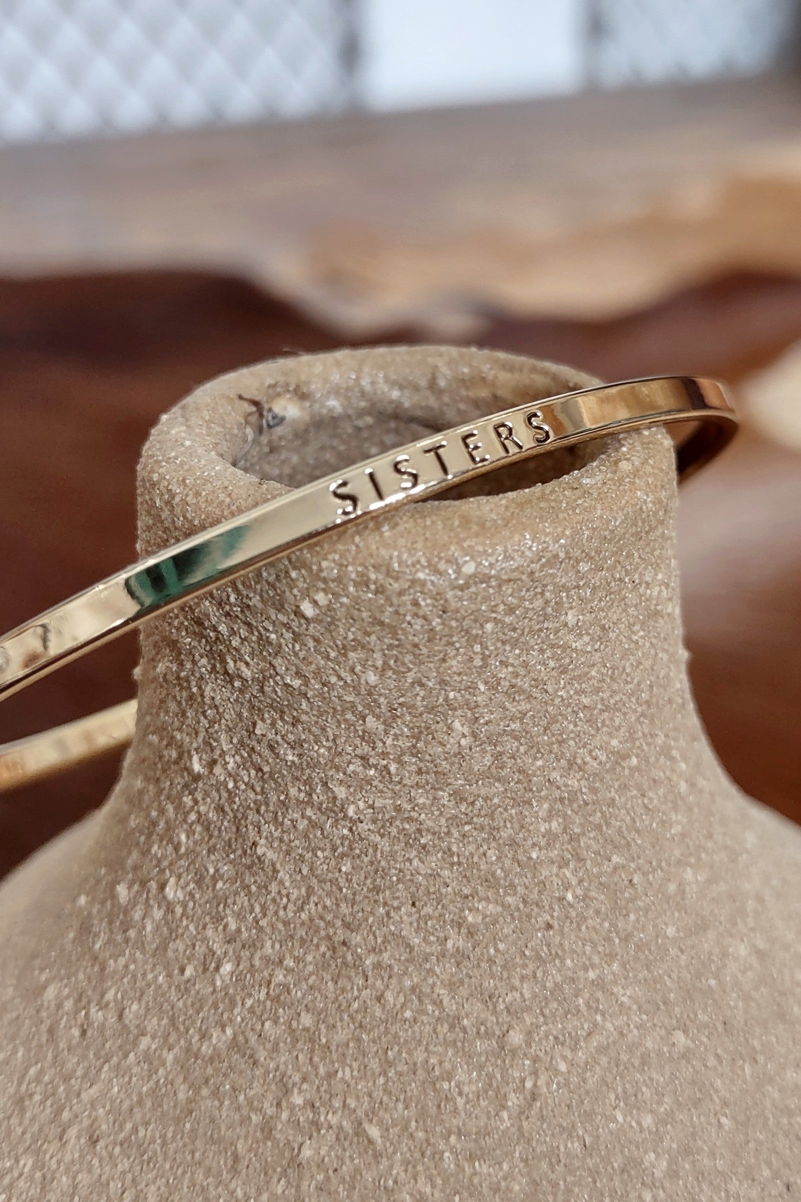 Sisters Gold Bangle Bracelet