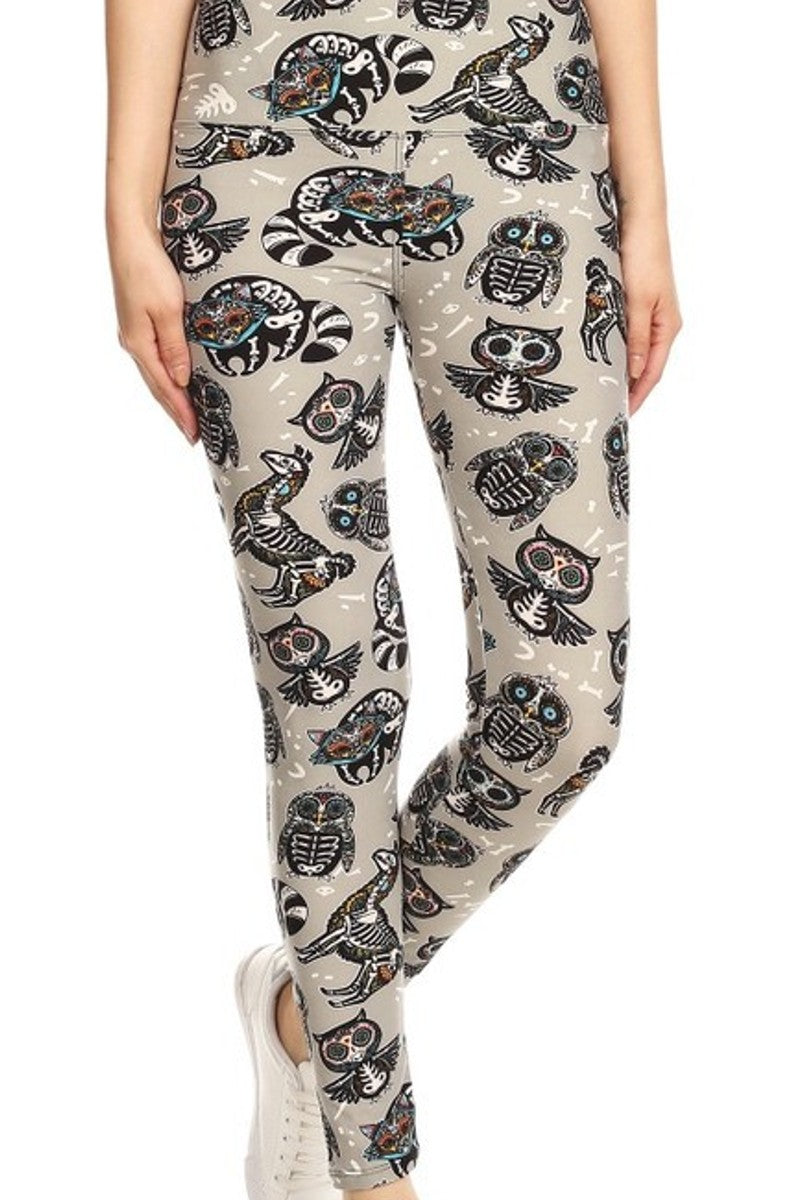 Day of the Dead Nature Yoga Legging