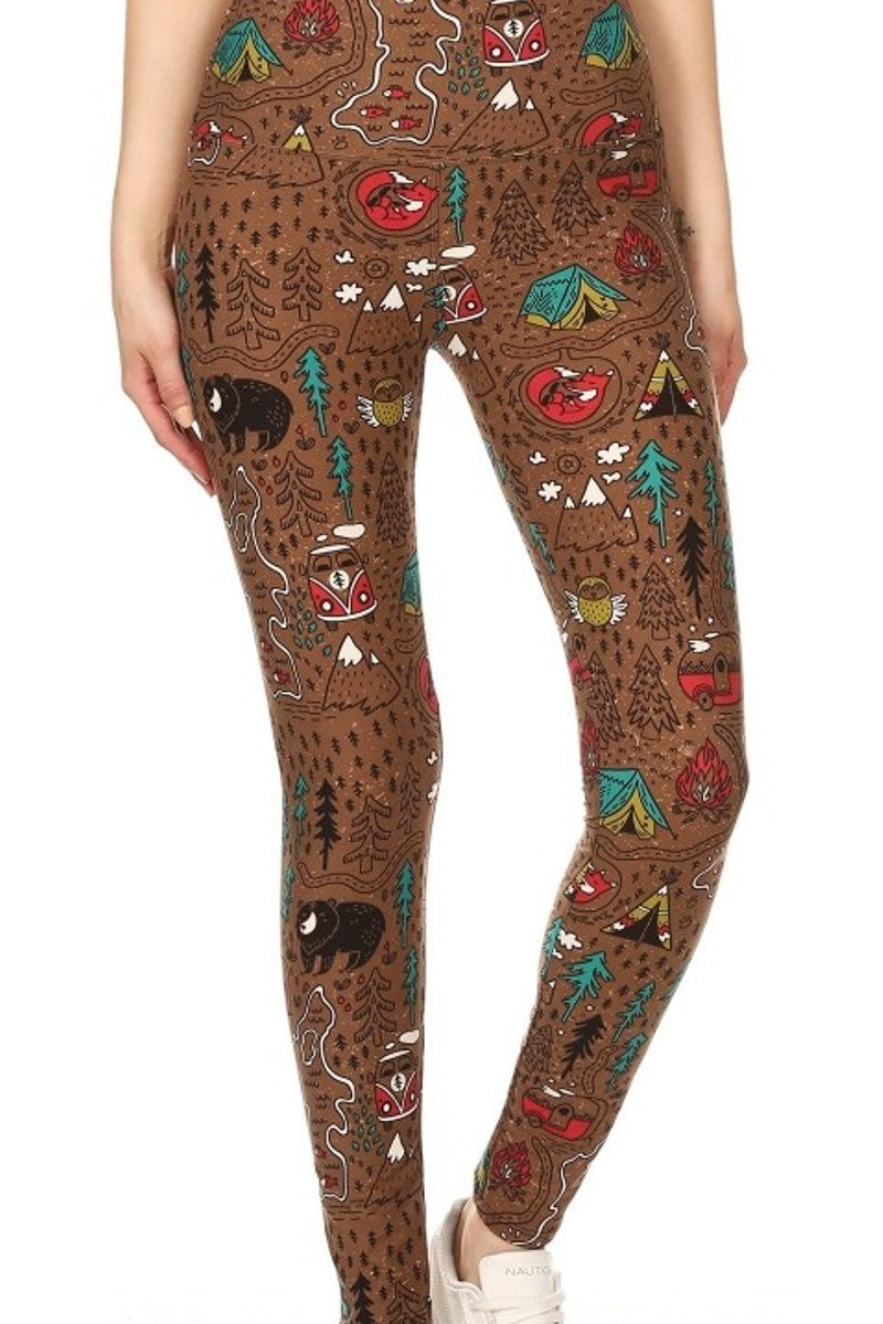 Summer Camp Yoga Leggings