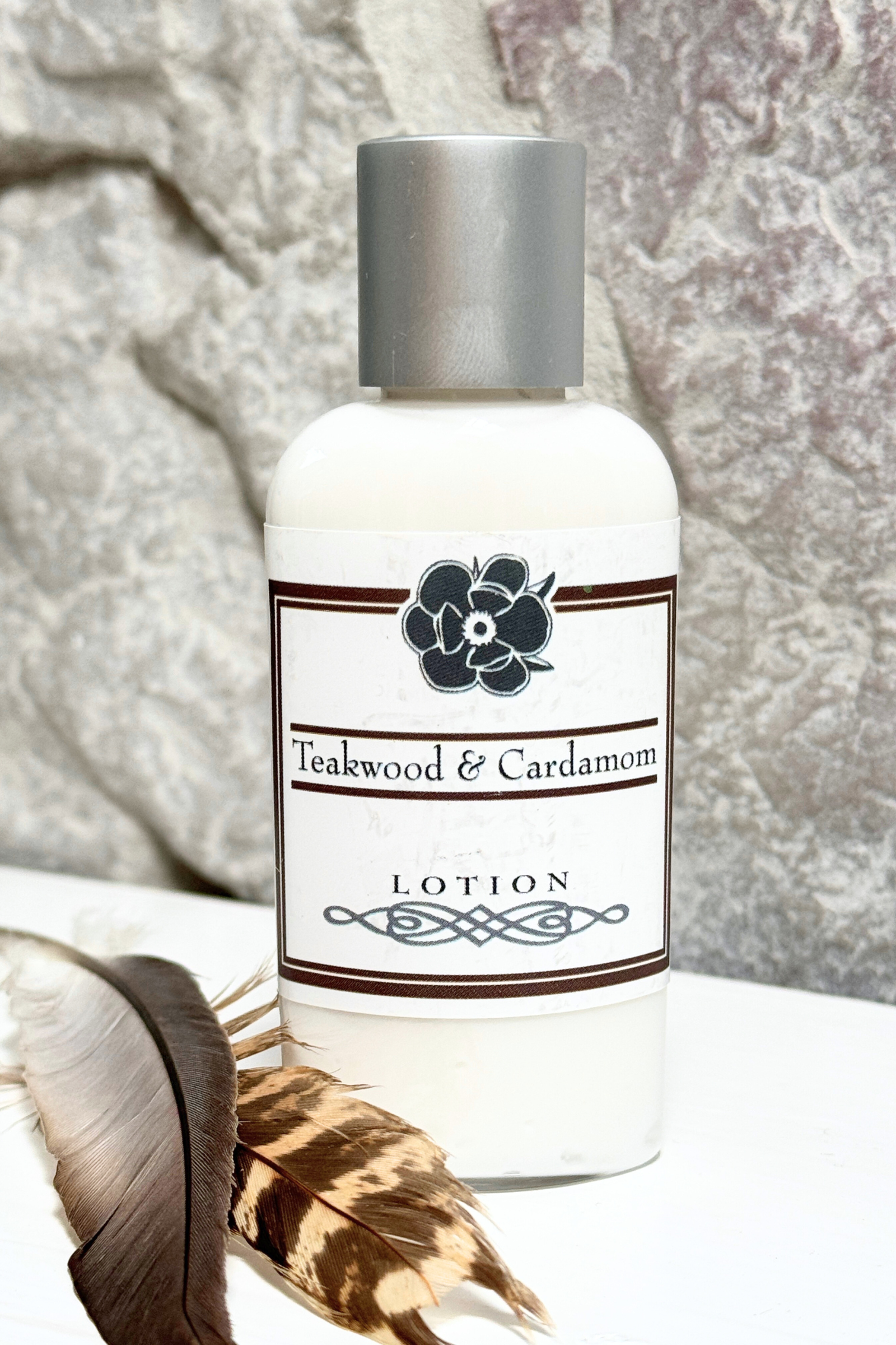 Teakwood & Cardamom 2oz. Lotion