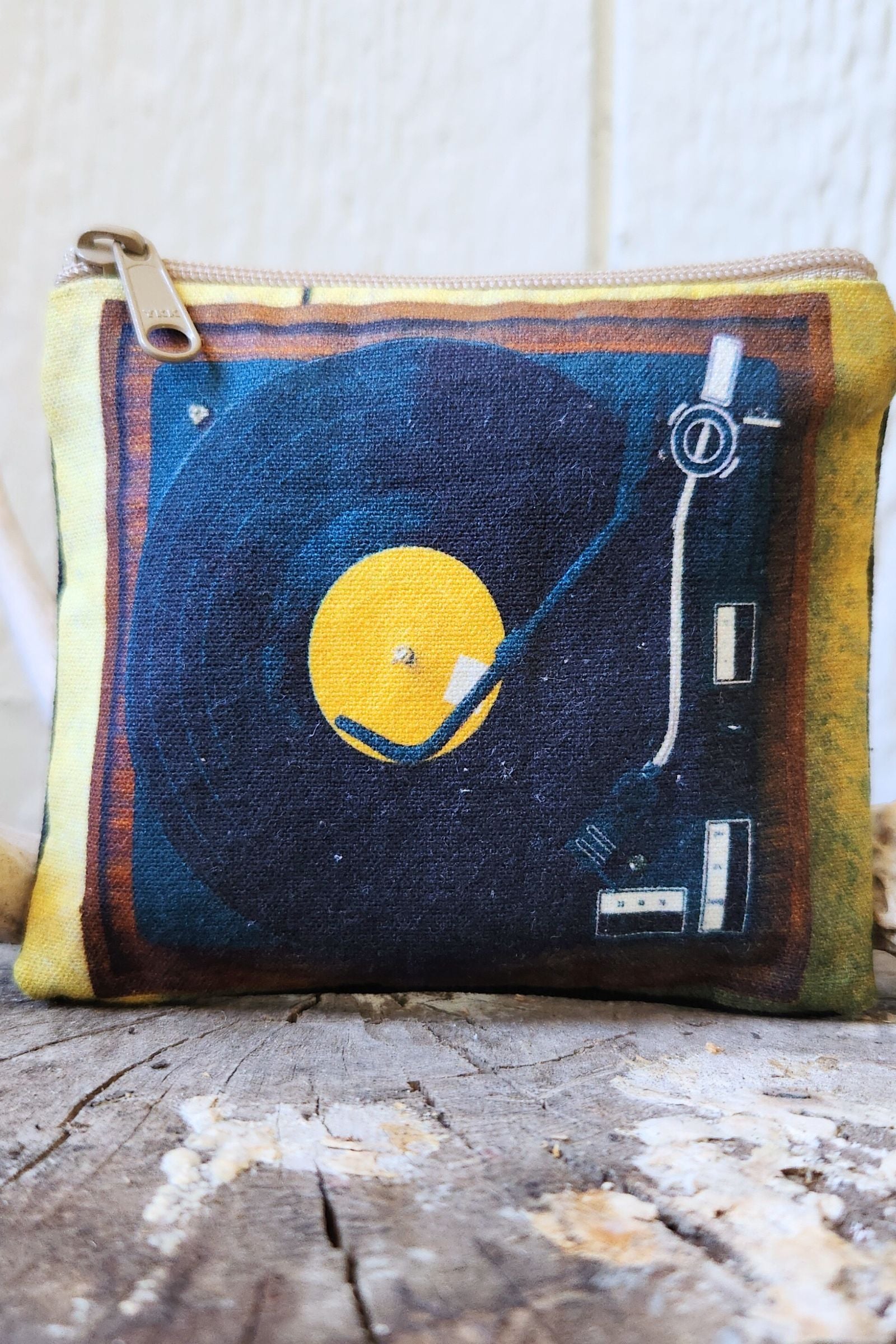 Turntable Print Coin Purse
