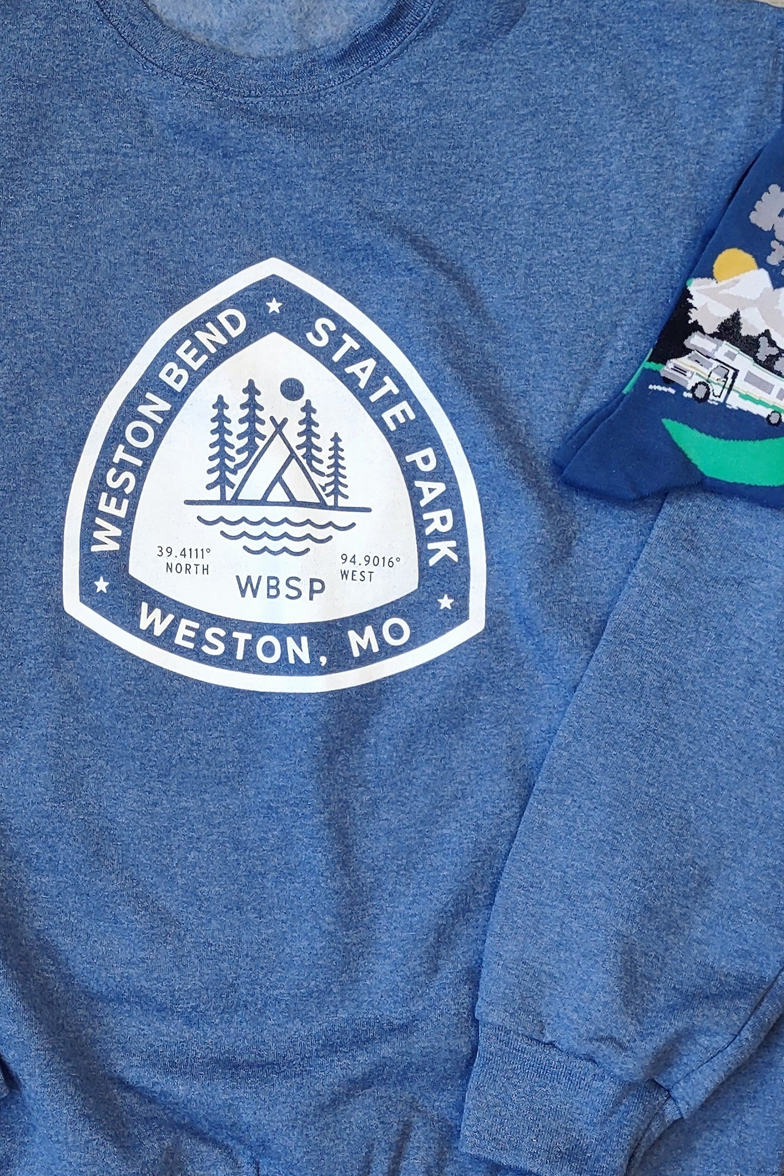 Weston Bend State Park Navy Sweatshirt