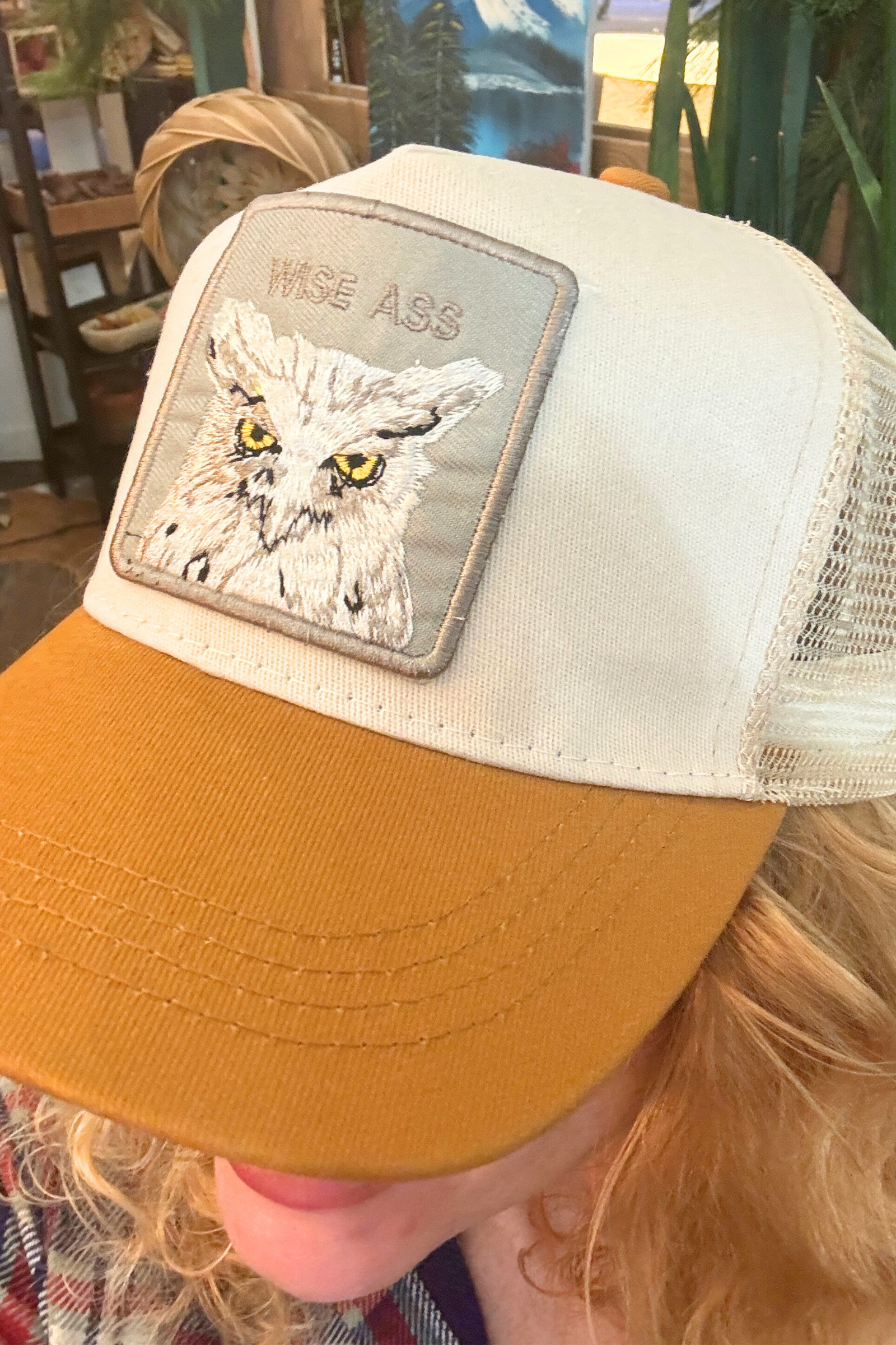 Wise Ass Owl Trucker Hat