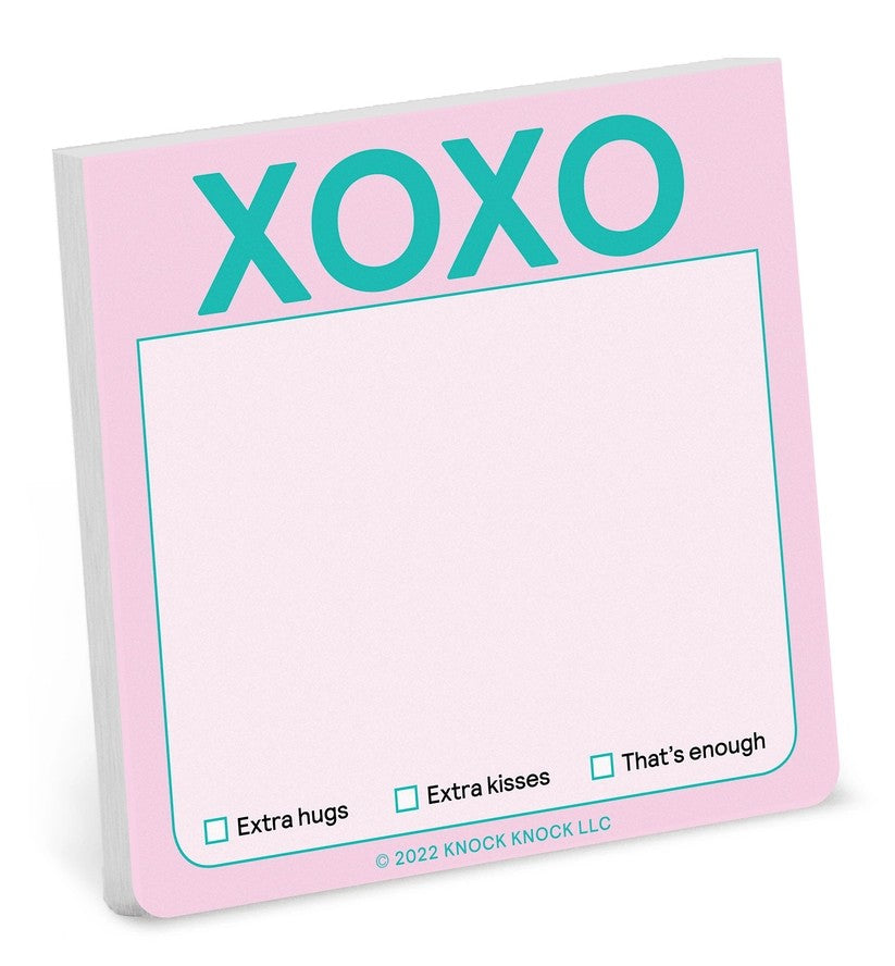 XOXO Pastel Sticky Notes