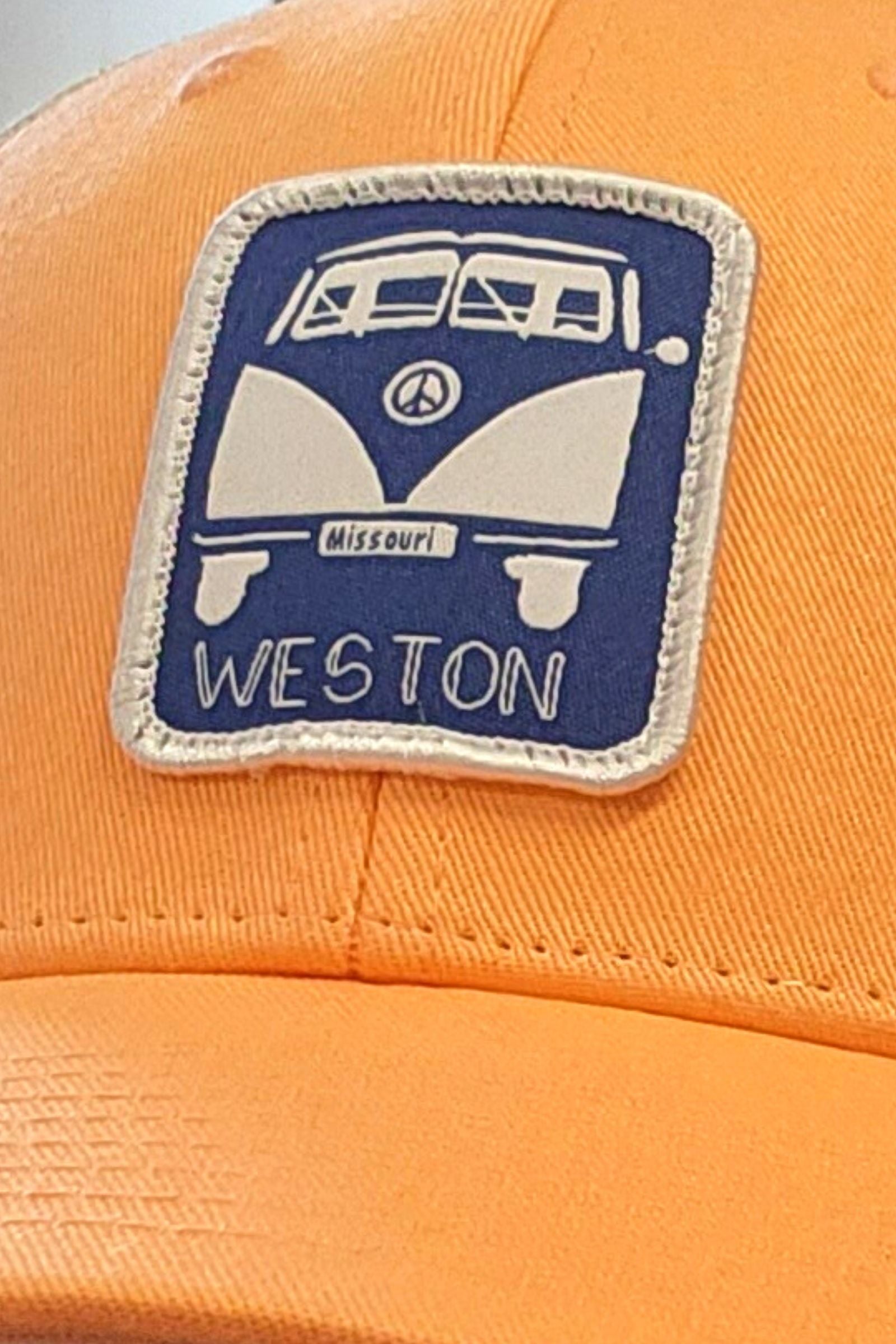 VW Bus Weston MO Hat Peach
