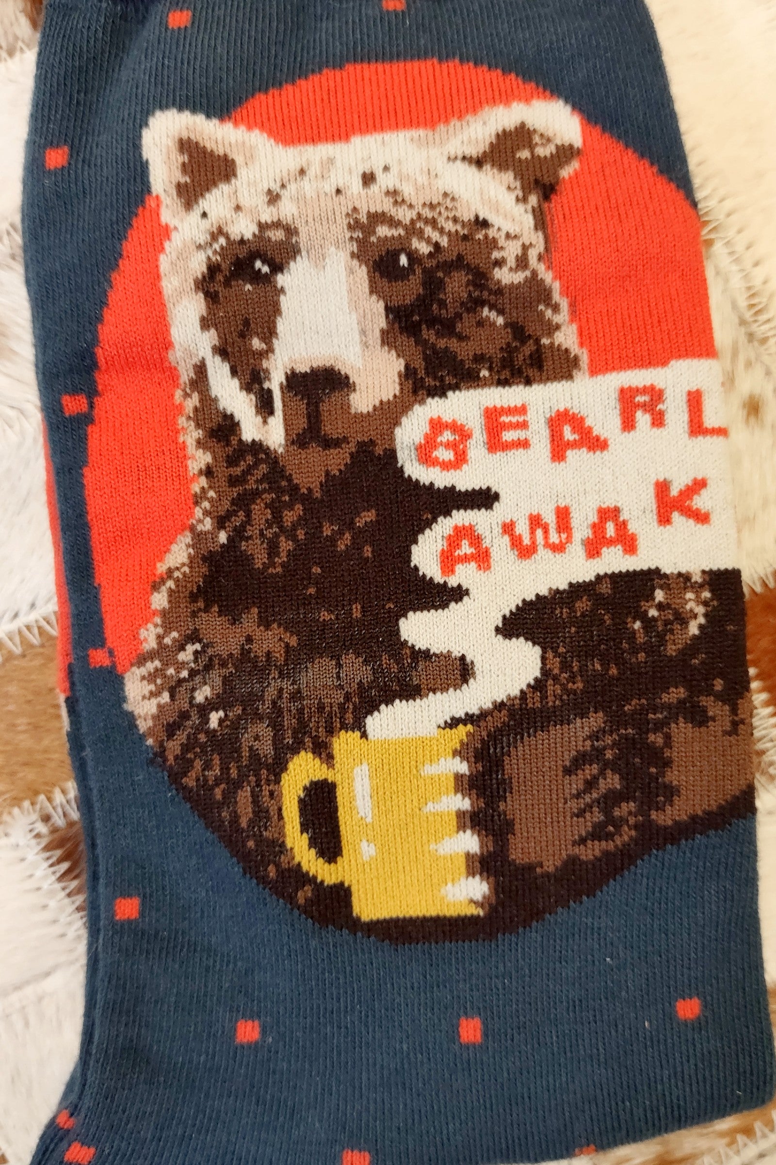 Bearly Awake Men's Crew Socks