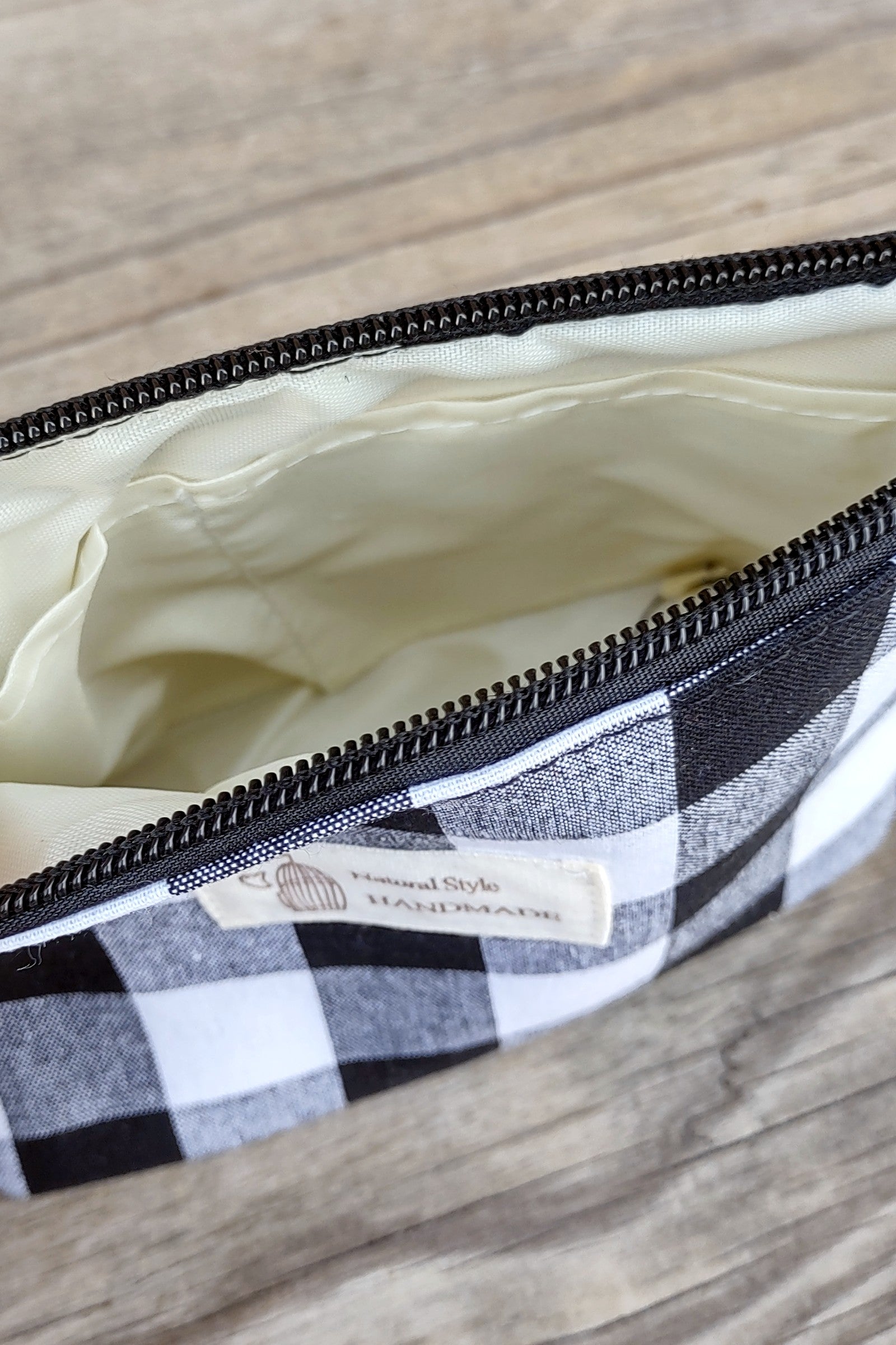 Buffalo Check Zipper Pouch