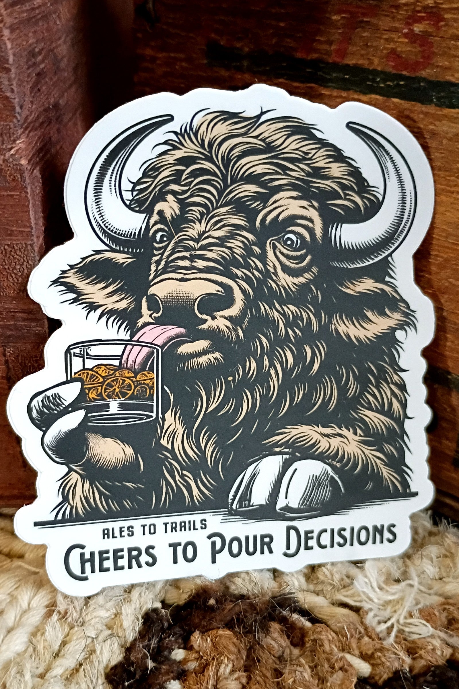 Cheers to Pour Decisions Sticker