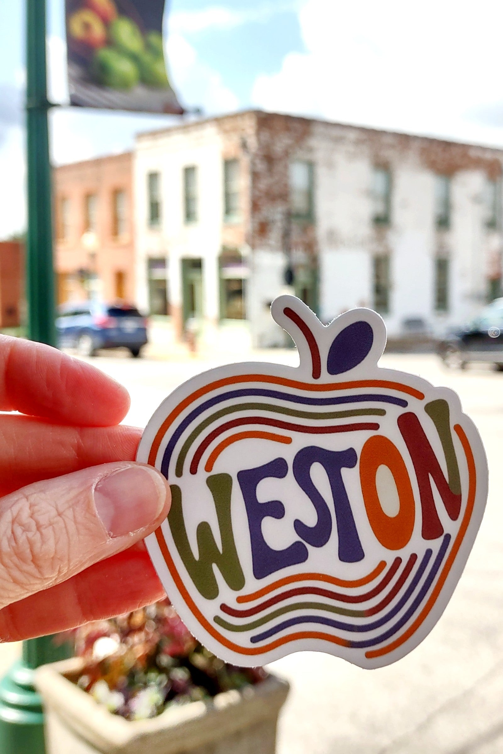 Colors of Fall Weston Apple Sticker