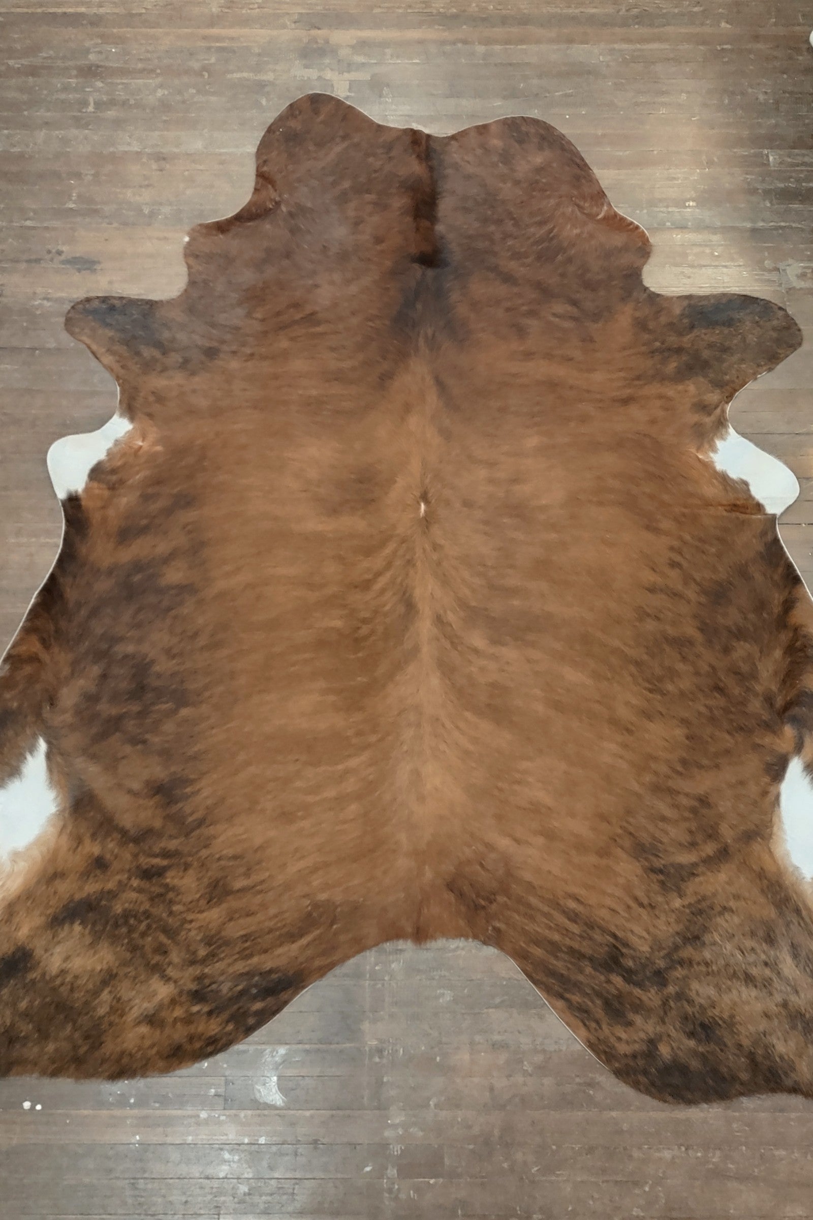 Red Brindle Cowhide Rug #2985