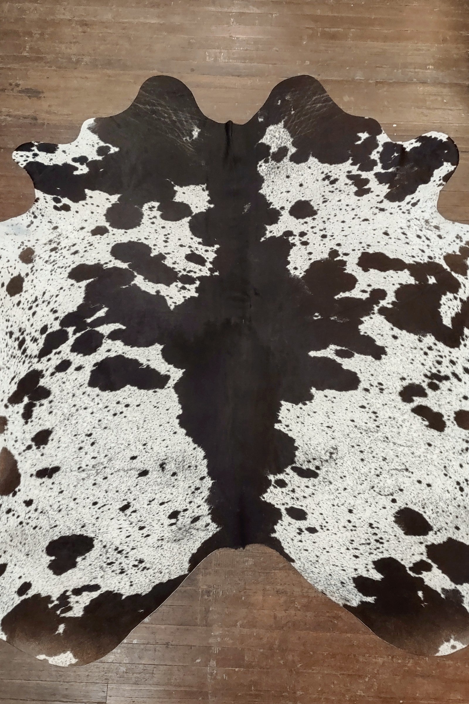 Black & White Speckled Cowhide Rug #3015