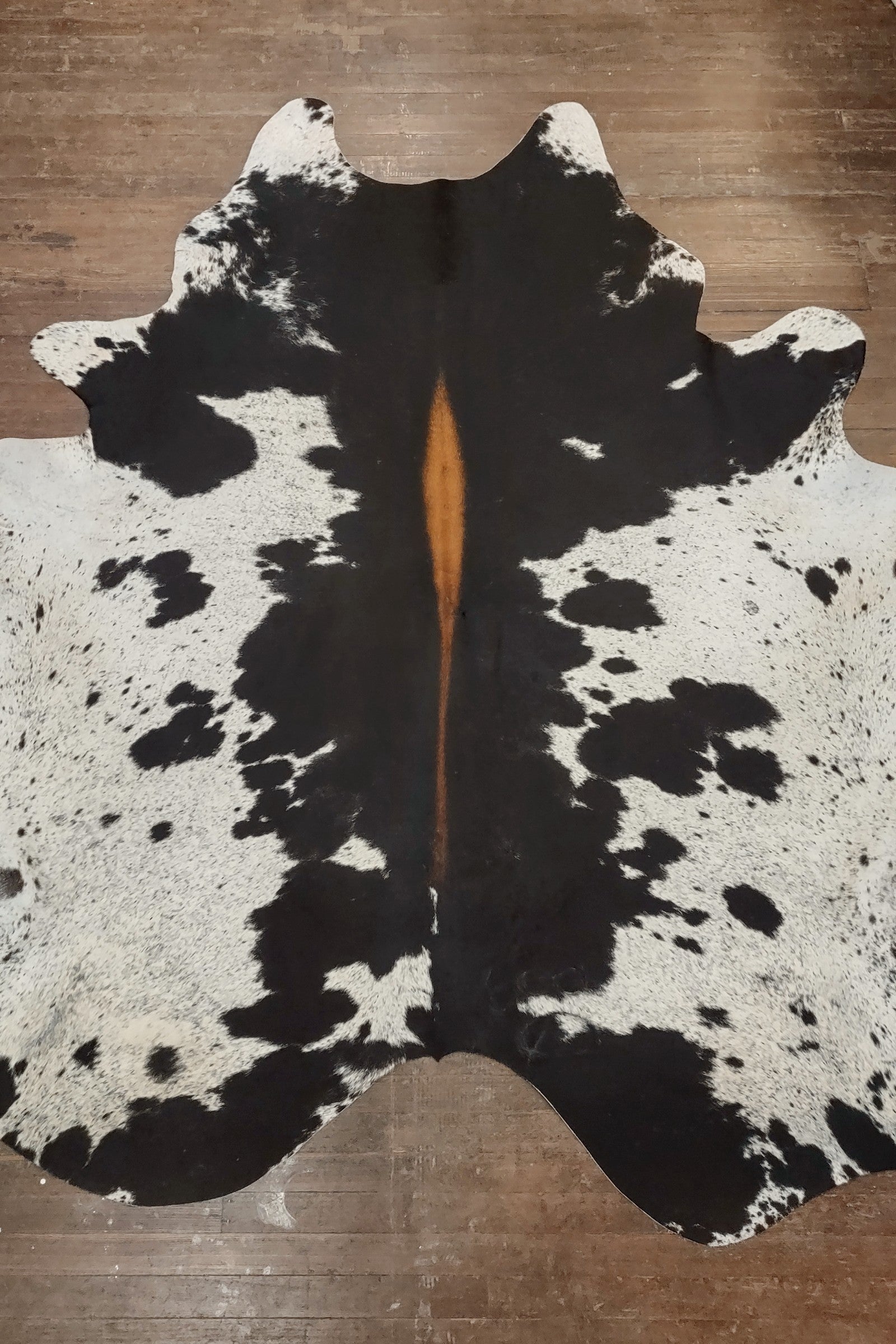 Black & White Spotted Cowhide Rug #3016