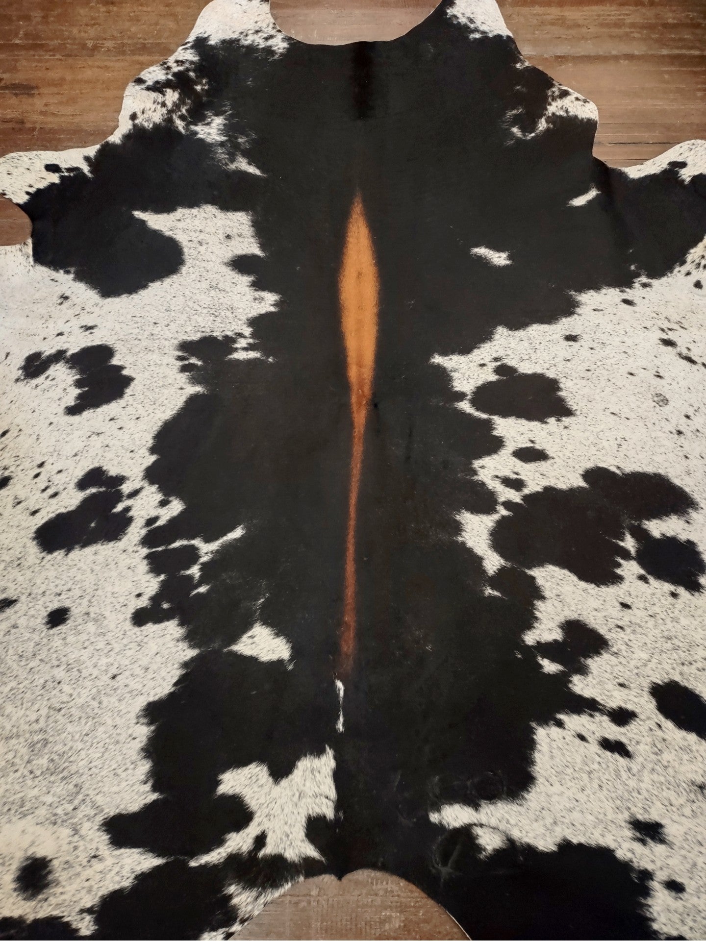 Black & White Spotted Cowhide Rug #3016