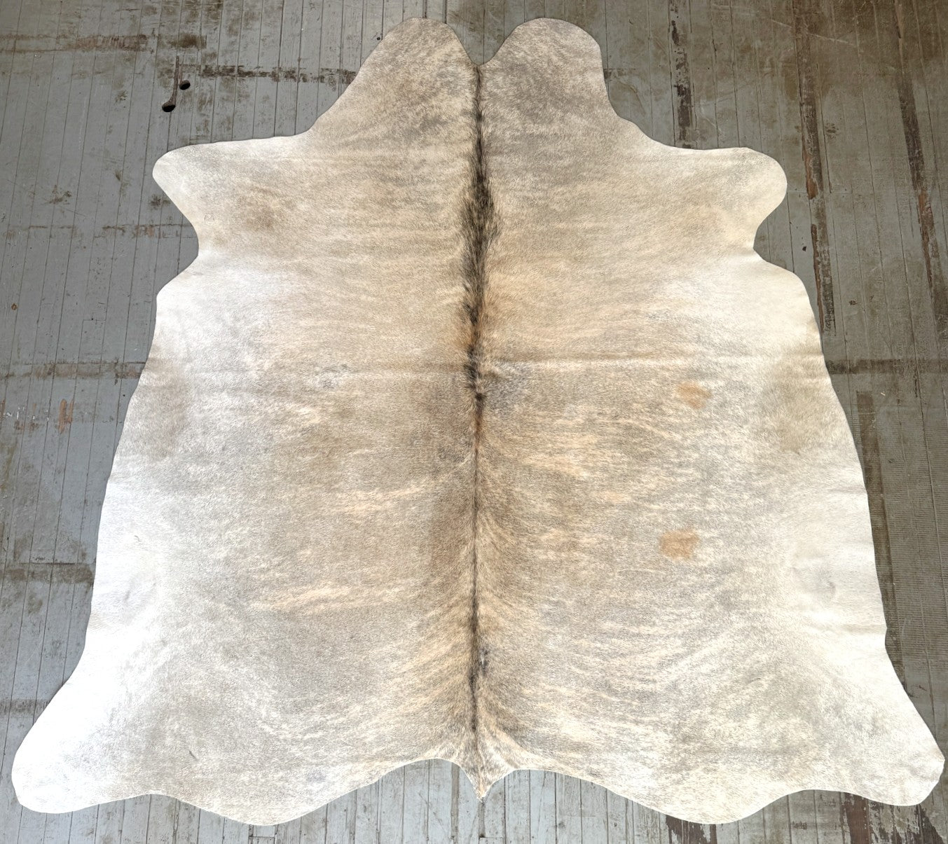 Beige Brindle Cowhide Rug #3041