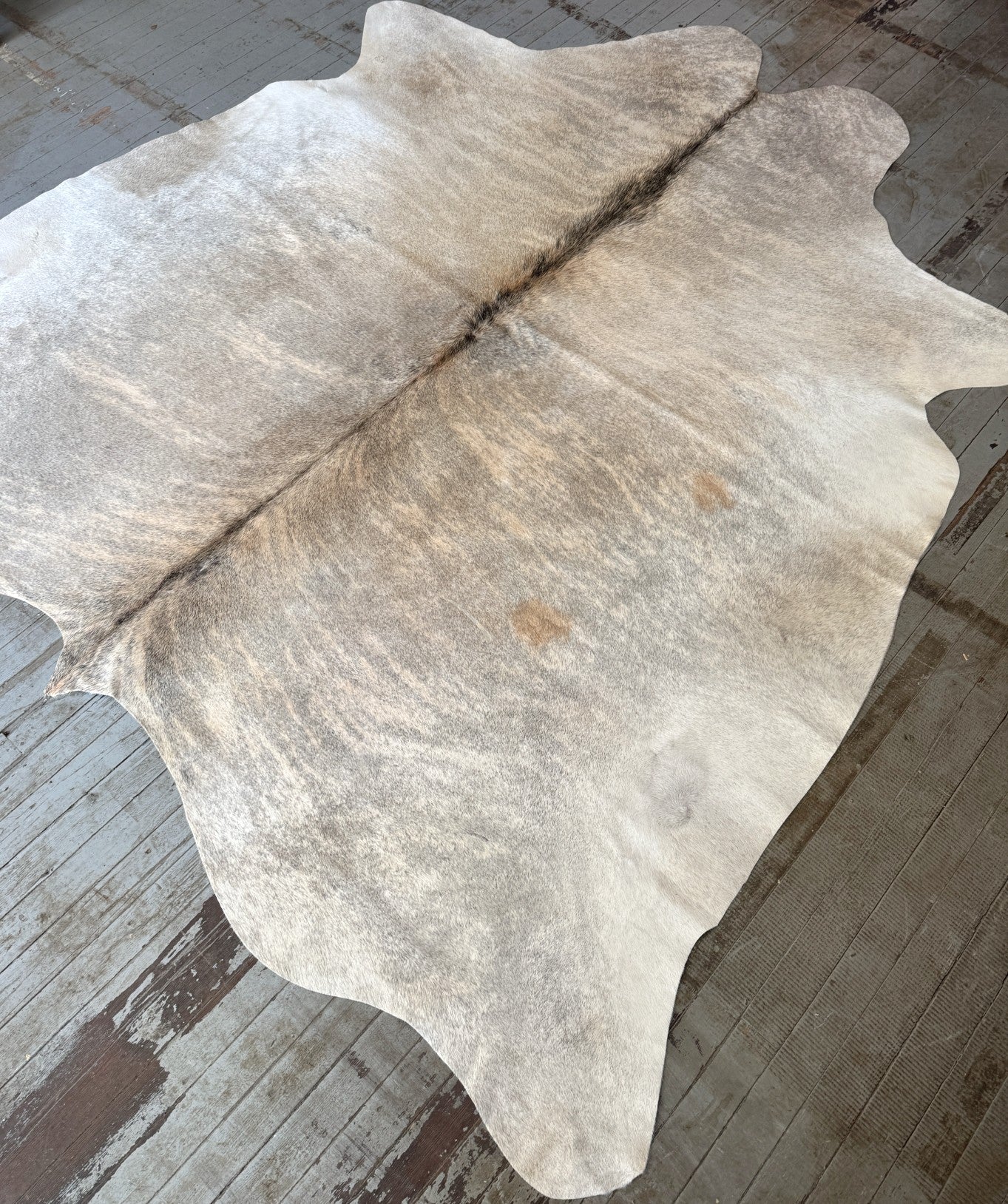 Beige Brindle Cowhide Rug #3041