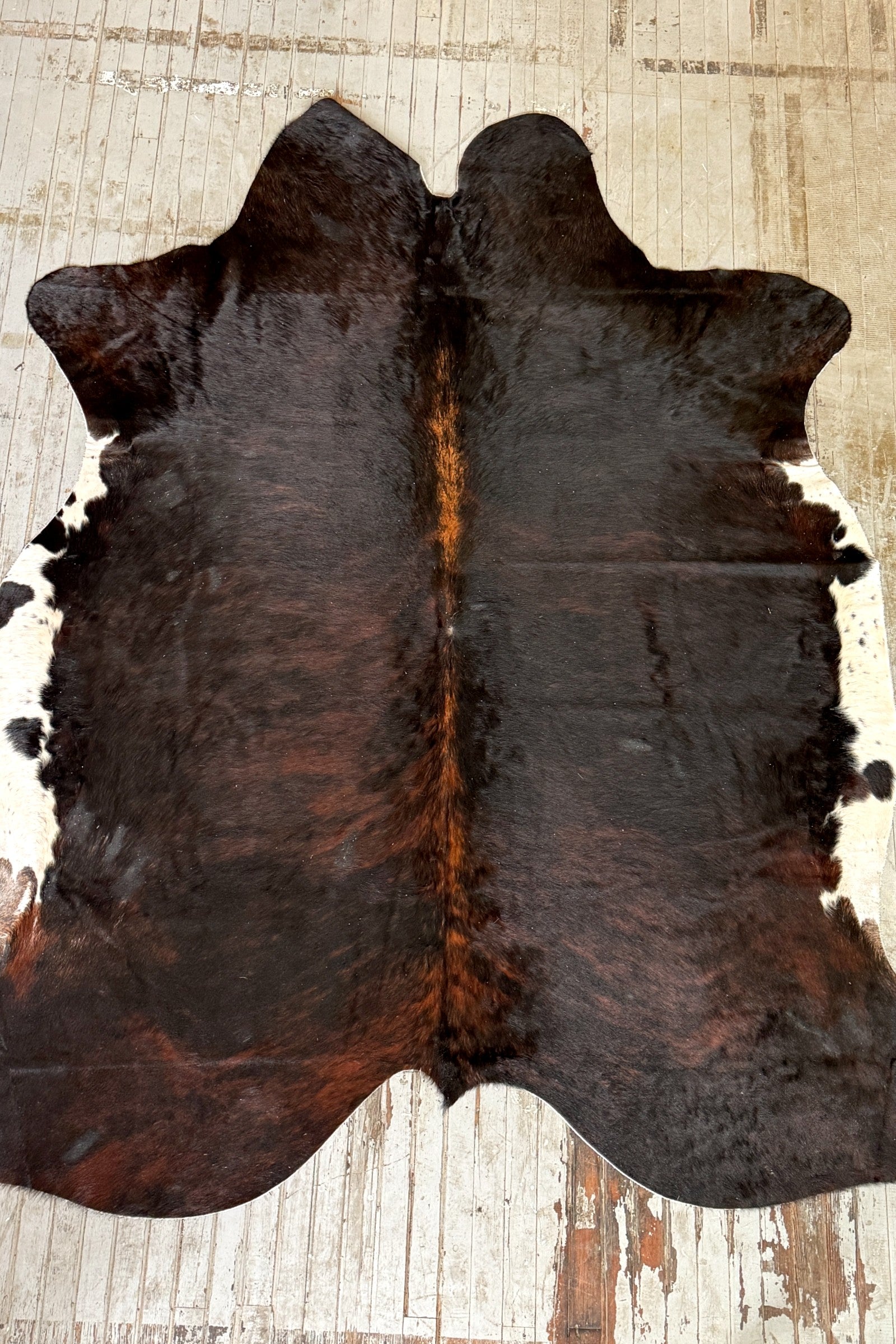 Dark Brindle Cowhide Rug #3100
