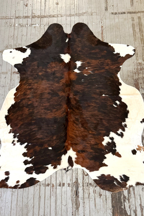 Tricolor Cowhide Rug #3102