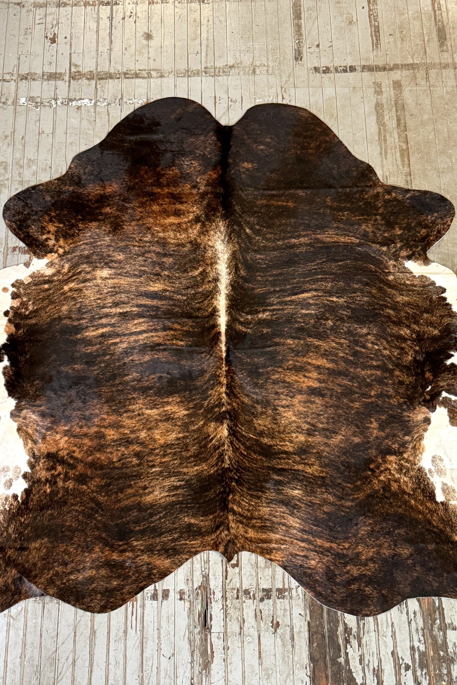 Brown Brindle Cowhide Rug #3119