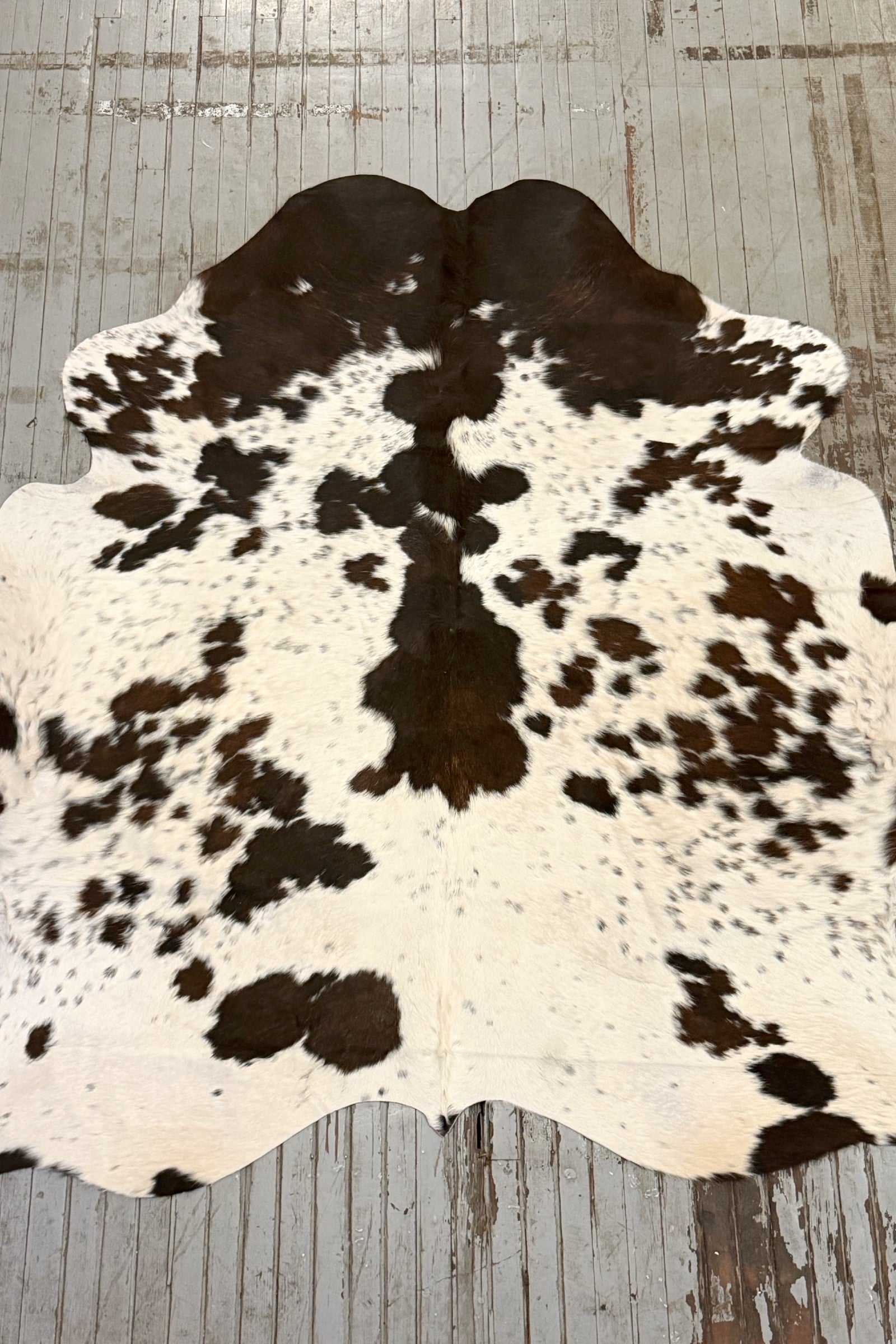 Tricolor Spotted Cowhide Rug #3138