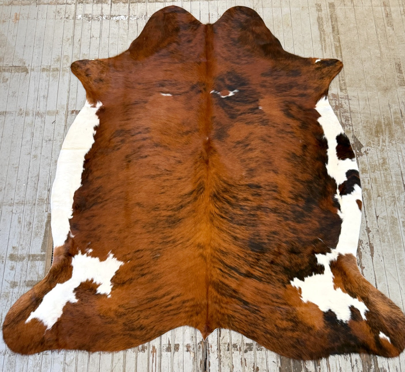 Brindle Spotted Cowhide Rug #3144